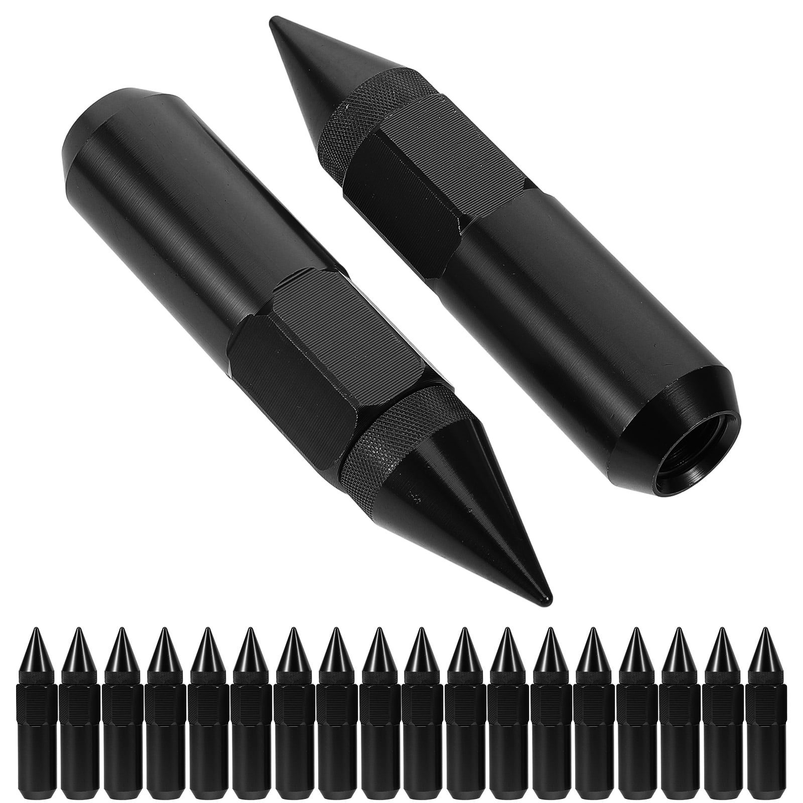 SWETRACE Automobile Nut Cover Wheel Nut Cover Black Aluminum 20pcs - Image 4