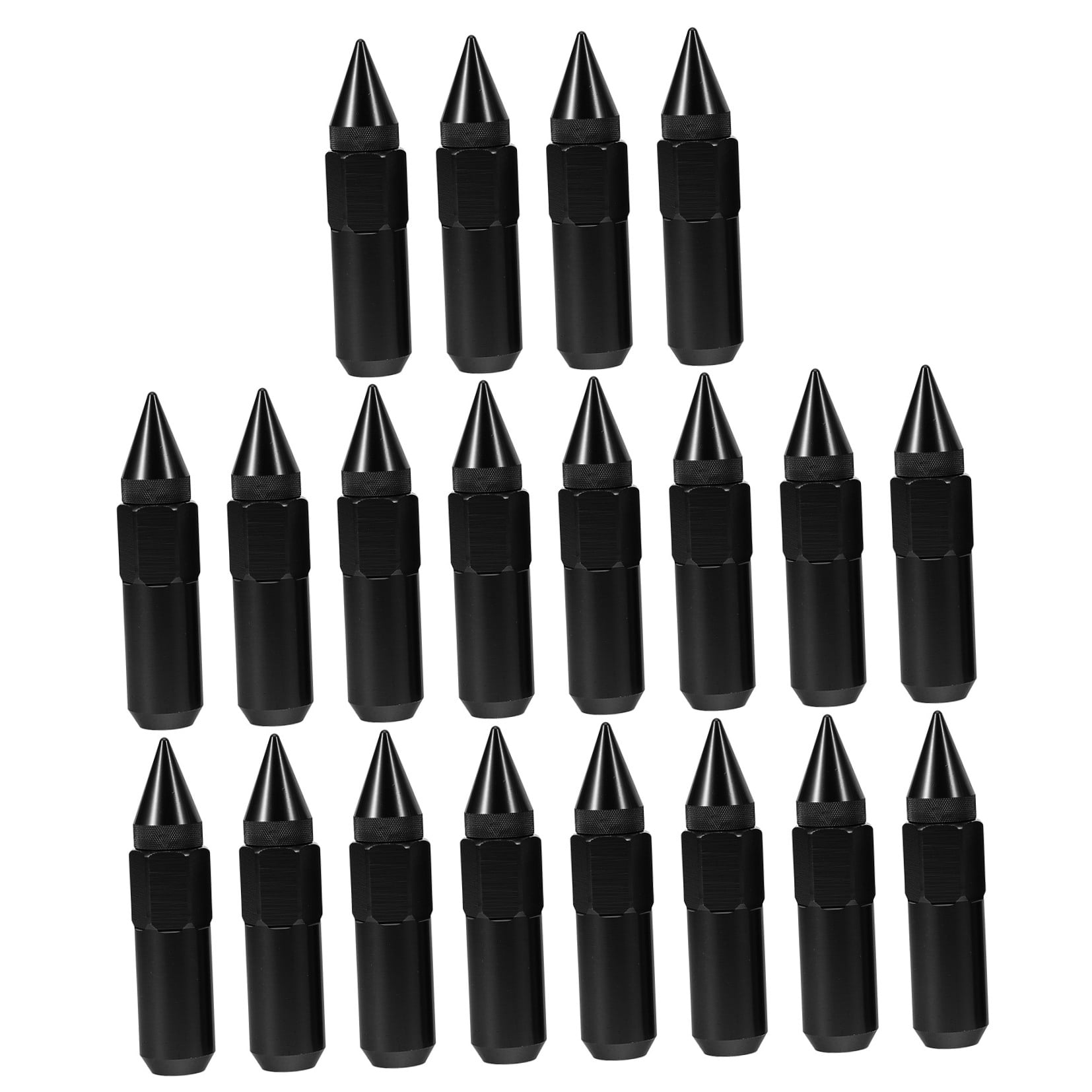 SWETRACE Automobile Nut Cover Wheel Nut Cover Black Aluminum 20pcs - Image 5