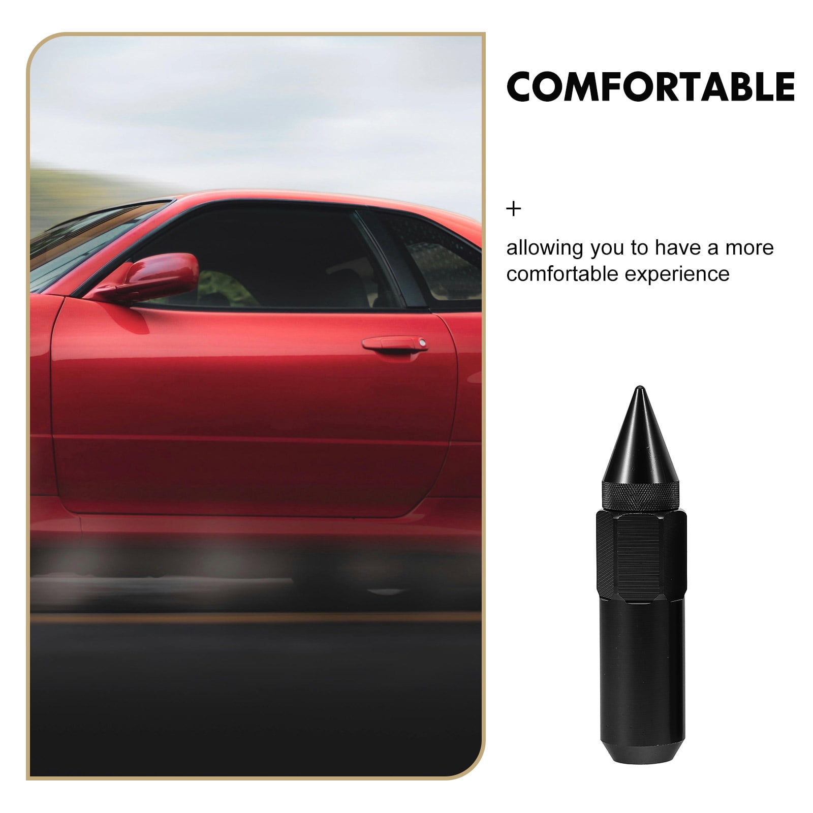 SWETRACE Automobile Nut Cover Wheel Nut Cover Black Aluminum 20pcs - Image 6