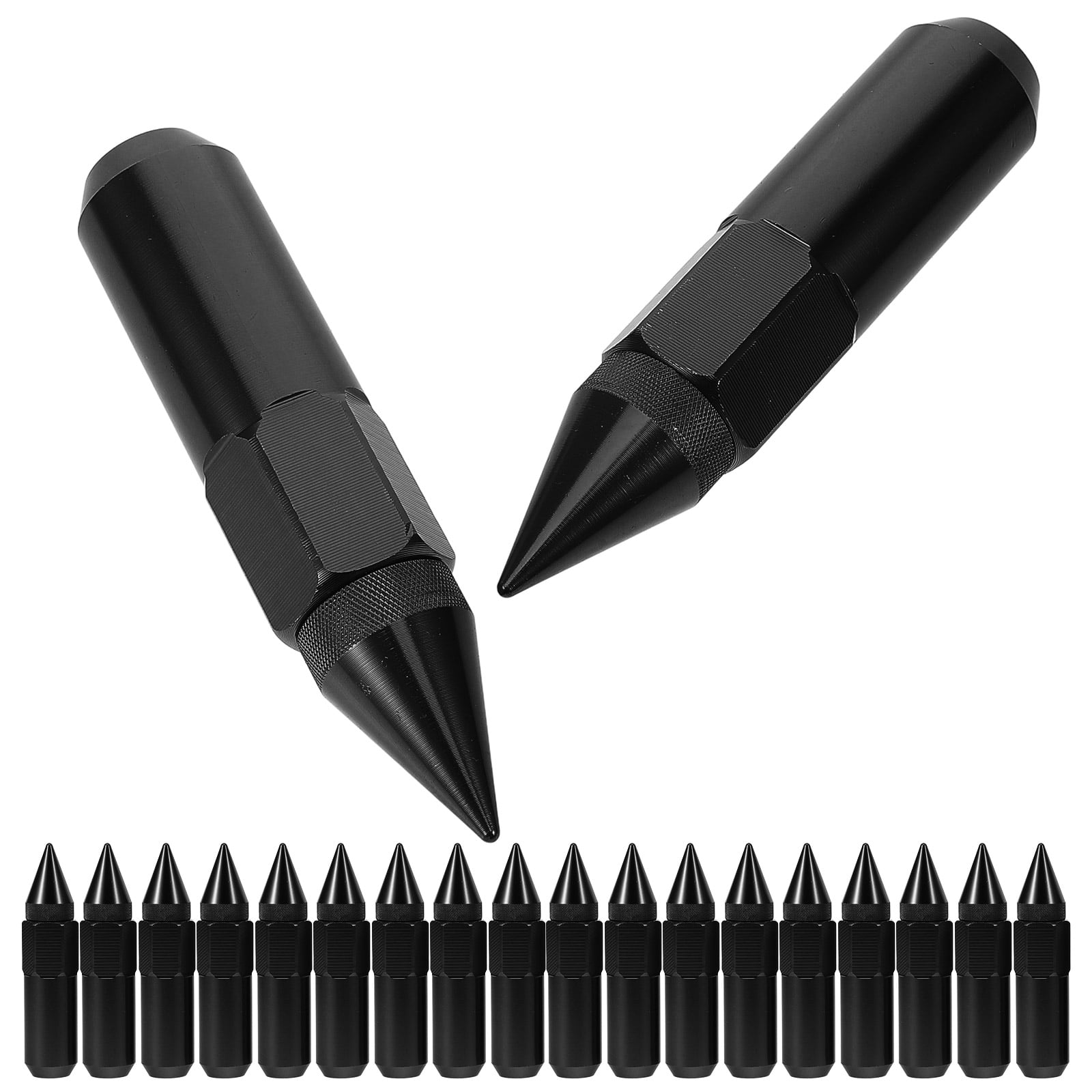 SWETRACE Automobile Nut Cover Wheel Nut Cover Black Aluminum 20pcs - Image 7