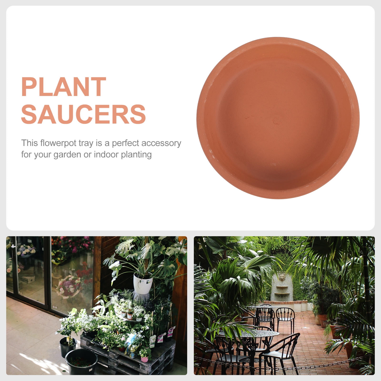 Worgeous 5 Pcs Flower Pot Holder Base Terracotta Indoor Plant Plants - Image 8