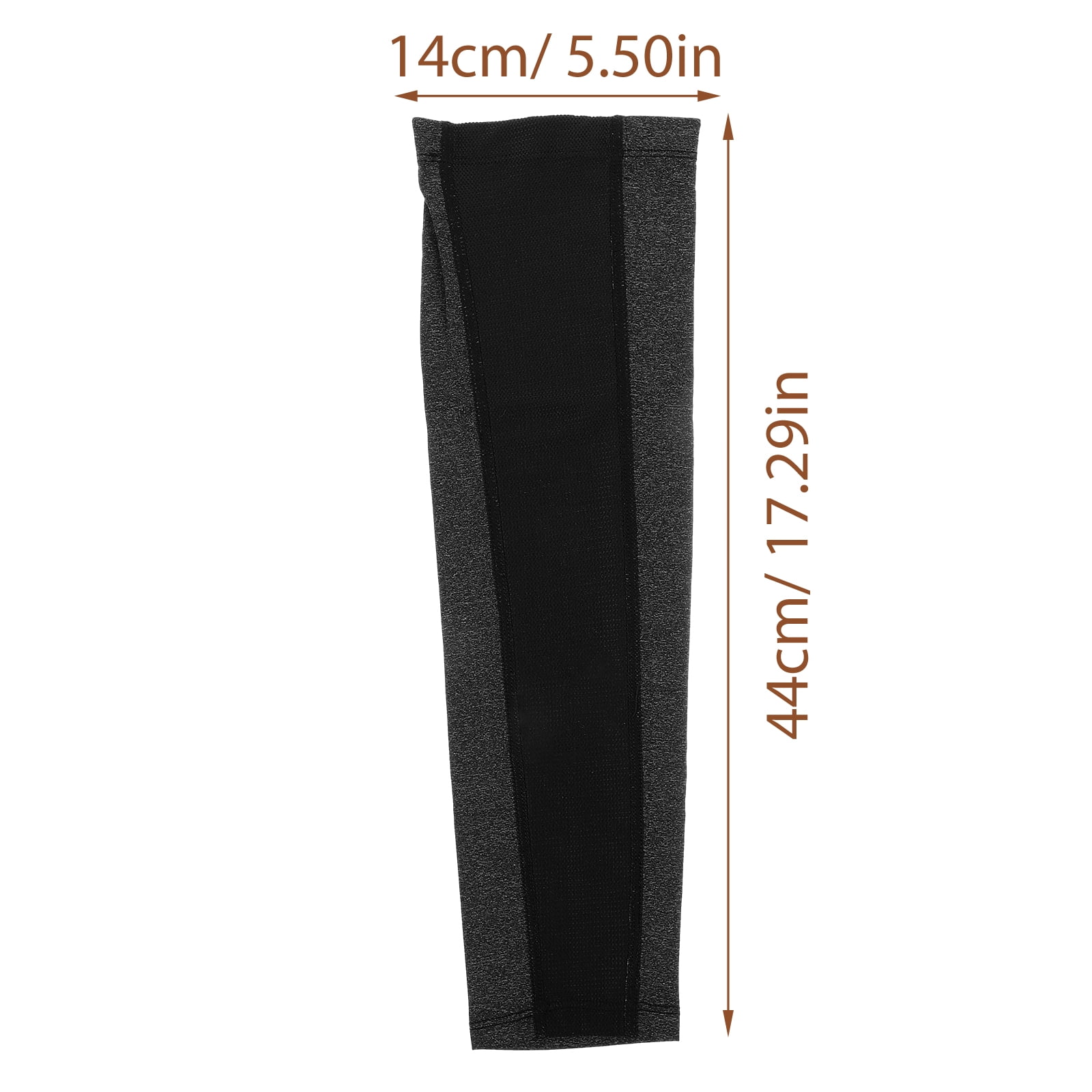 Worgeous Sun Protection Sleeve Arms Sleeves Cooling for Men Women's Black - Image 2