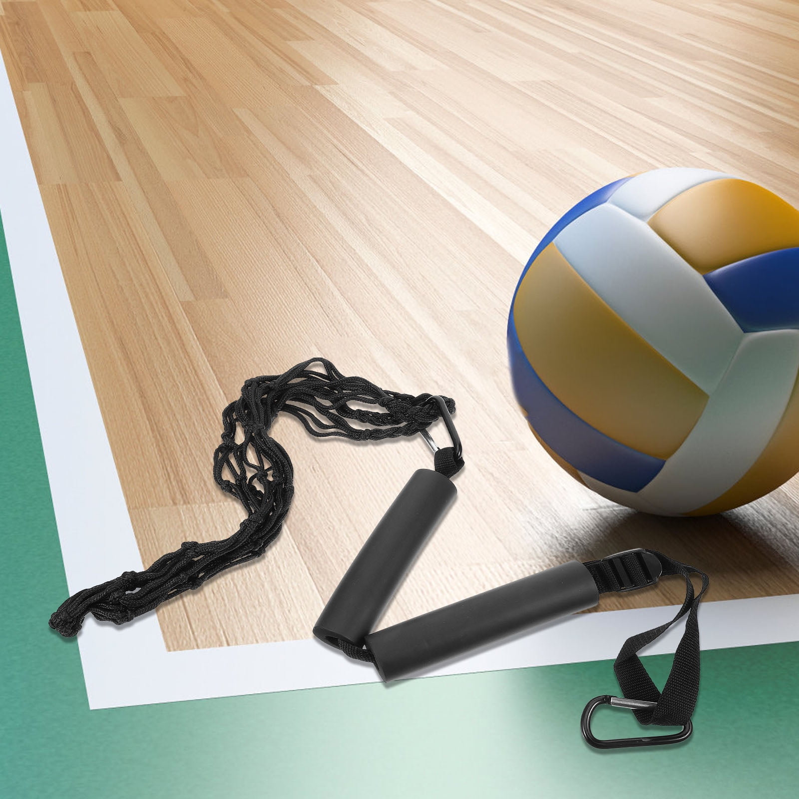 Worgeous Volleyball Training Belt Setter Equipment Net Hitting Trainer Black - Image 4