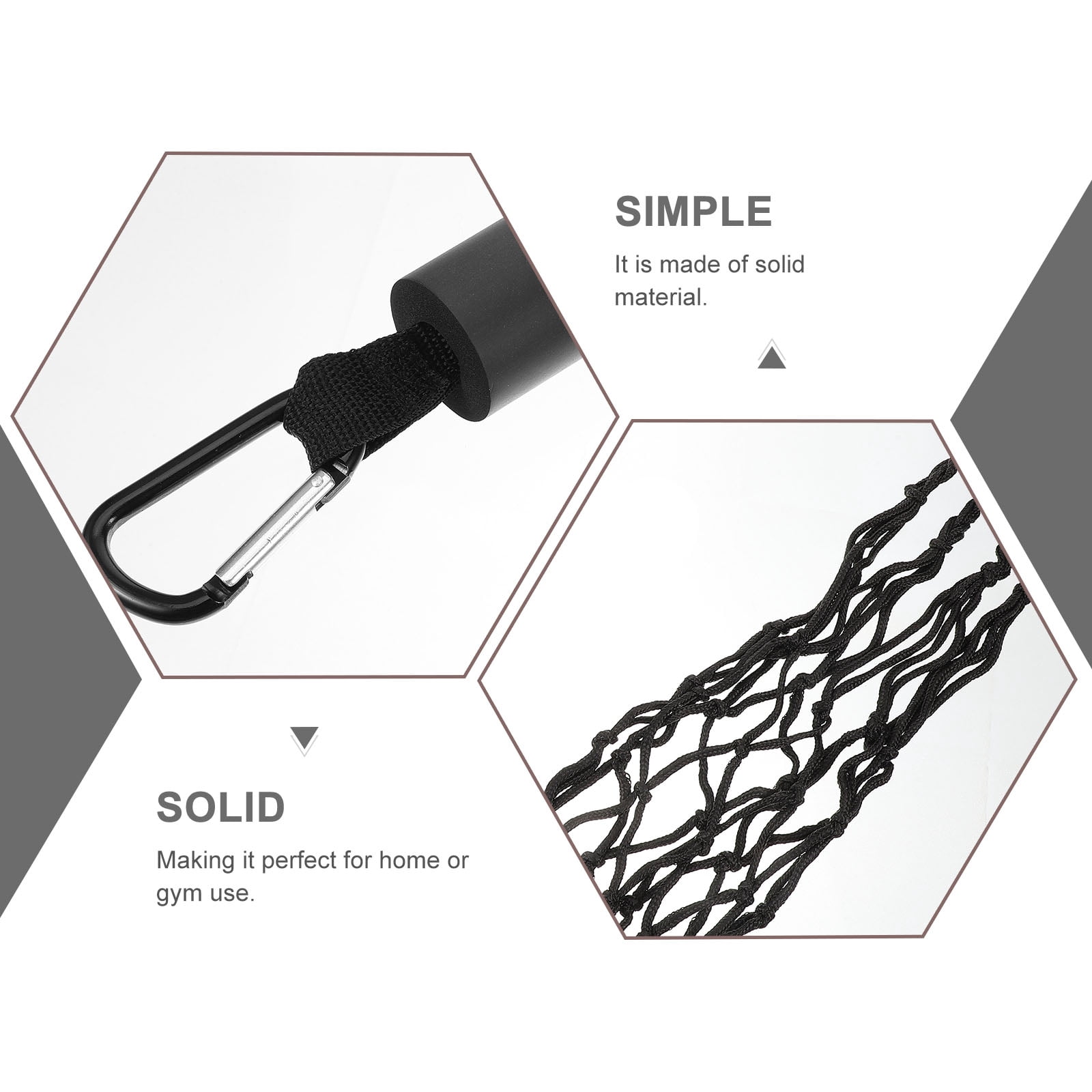 Worgeous Volleyball Training Belt Setter Equipment Net Hitting Trainer Black - Image 6