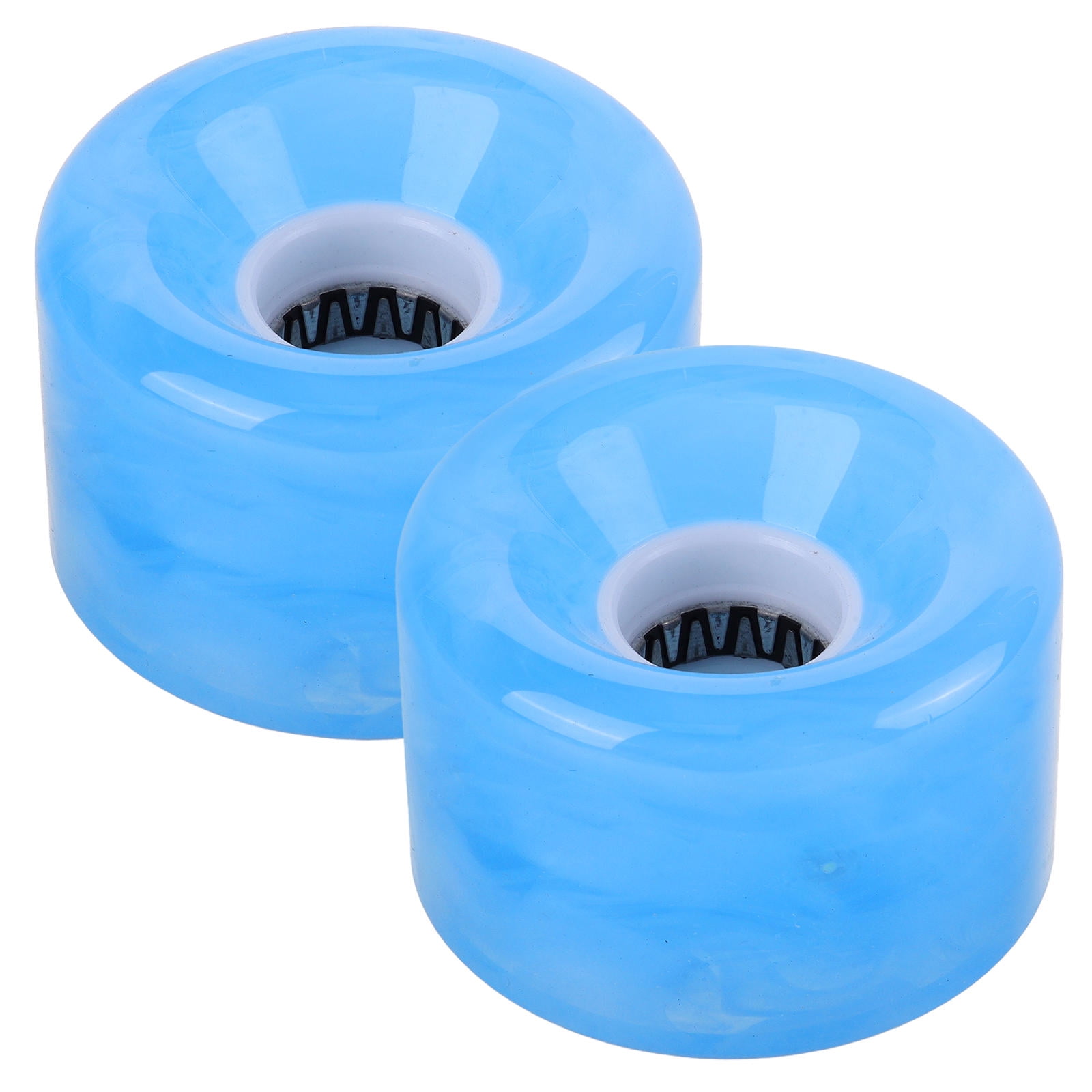 SWETRACE Non-slip Skateboard Wheel Transparent Pu 2Pcs 2.36X2.36X1.57in - Image 1
