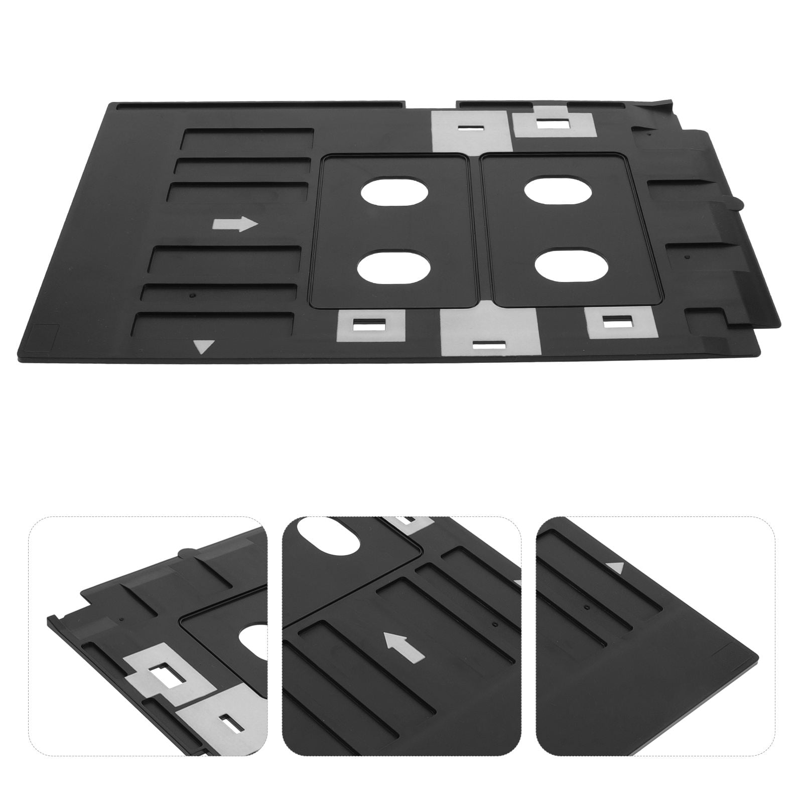SWETRACE Reusable Card Printer Tray Black 1Pcs 9.6X5.9X0.04In - Image 1