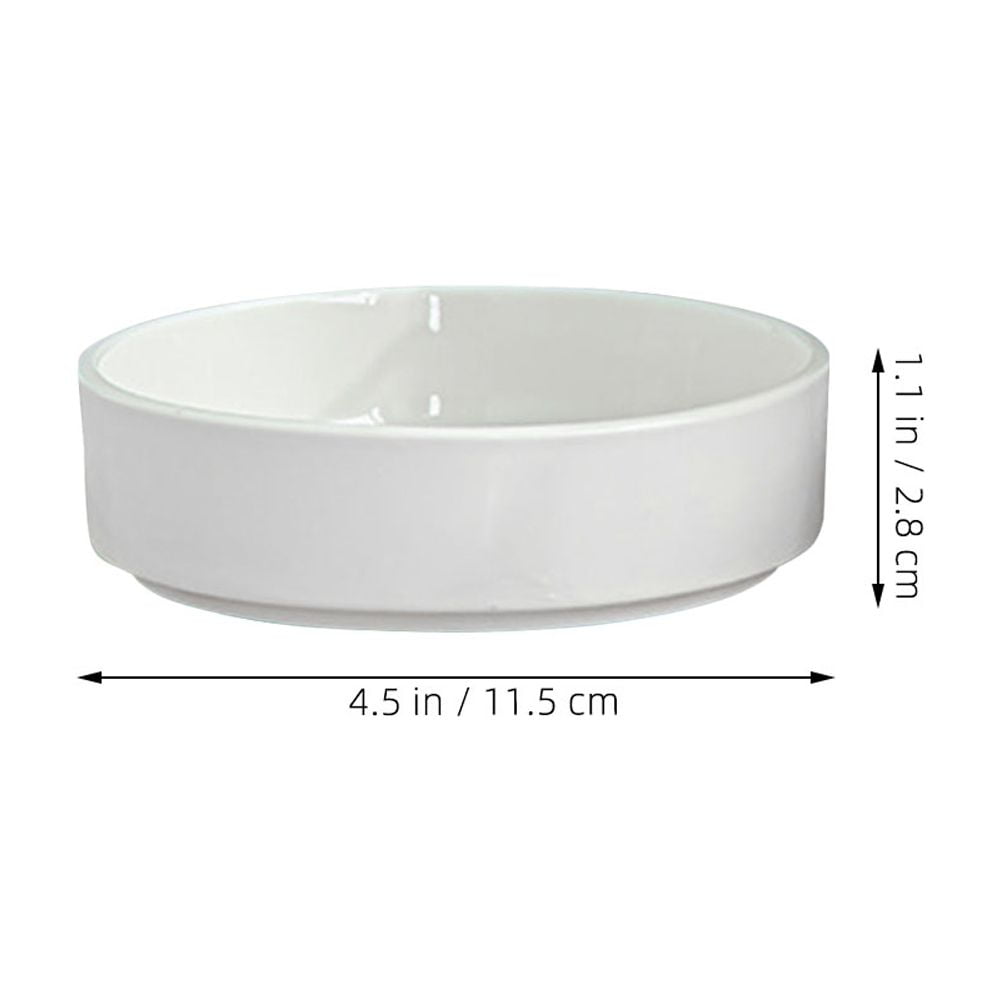 Worgeous Hydroponic Ceramic Tray Indoor Garden Pot Saucers Plant for Pots White - Image 7