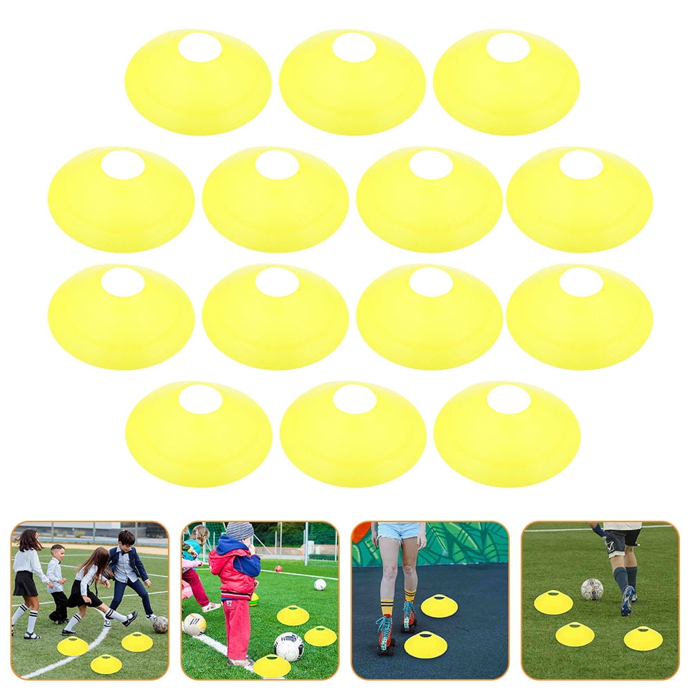 Worgeous 14 Pcs Disc Agile Soccer Cones Training Equipment Child Yellow - Image 1