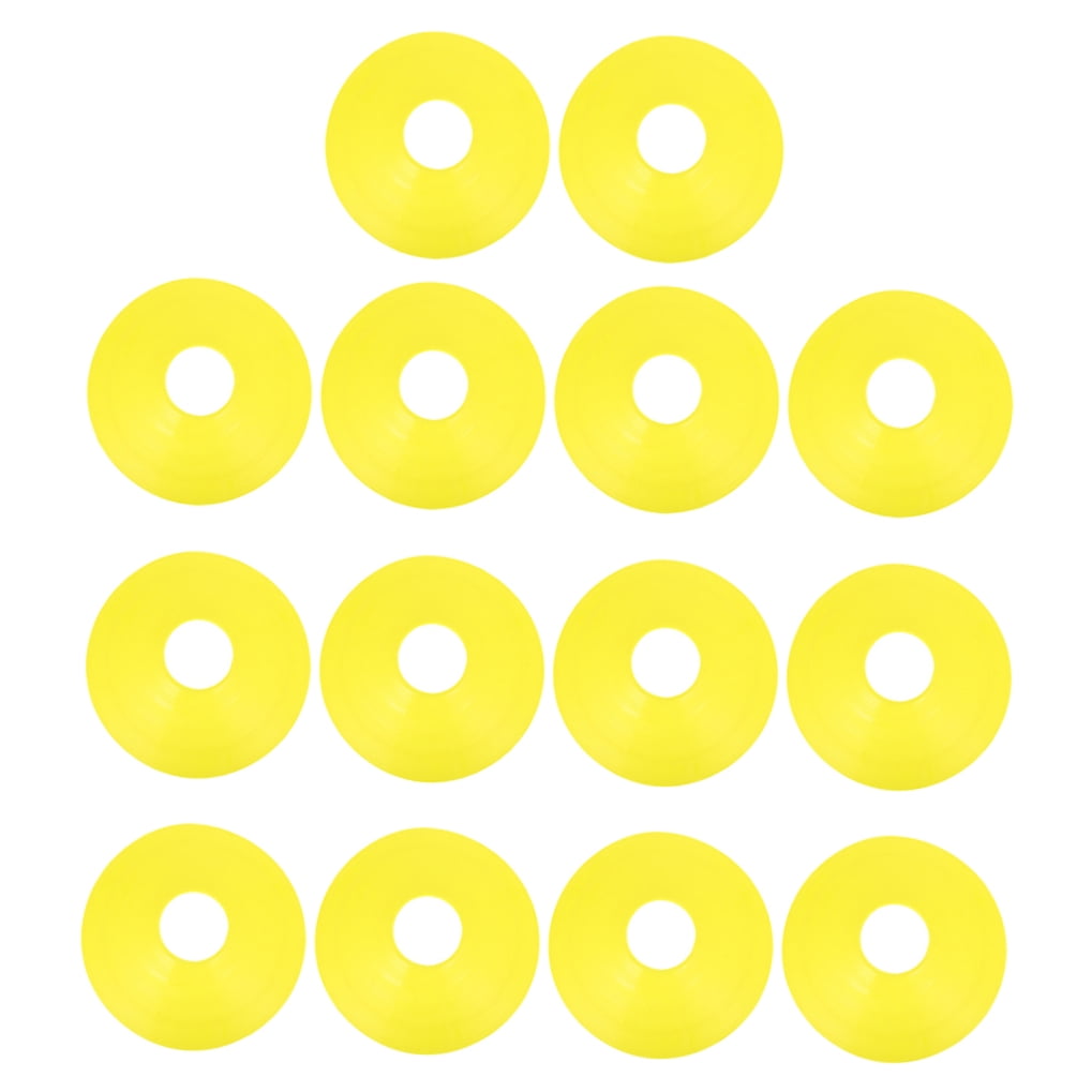 Worgeous 14 Pcs Disc Agile Soccer Cones Training Equipment Child Yellow - Image 4