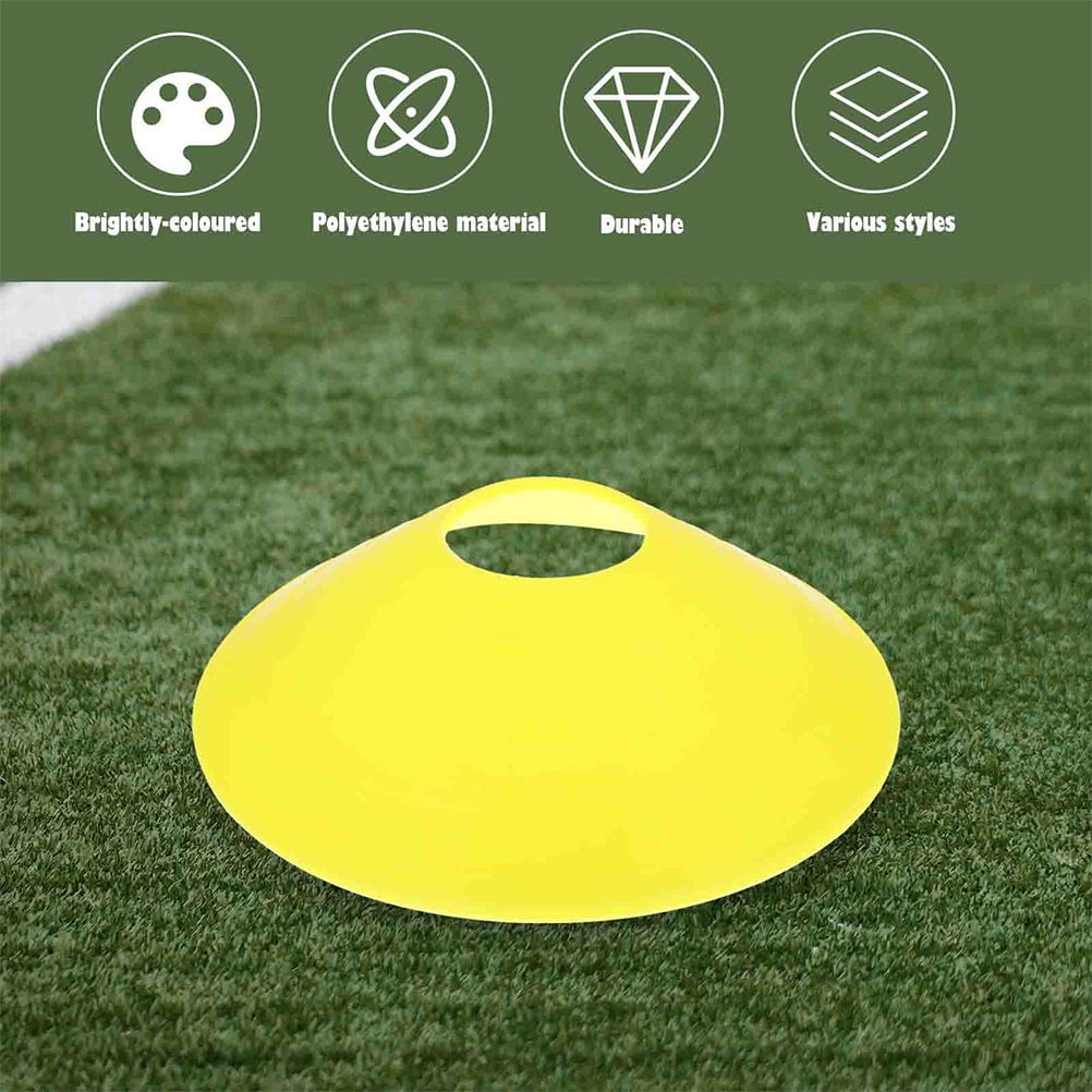 Worgeous 14 Pcs Disc Agile Soccer Cones Training Equipment Child Yellow - Image 6