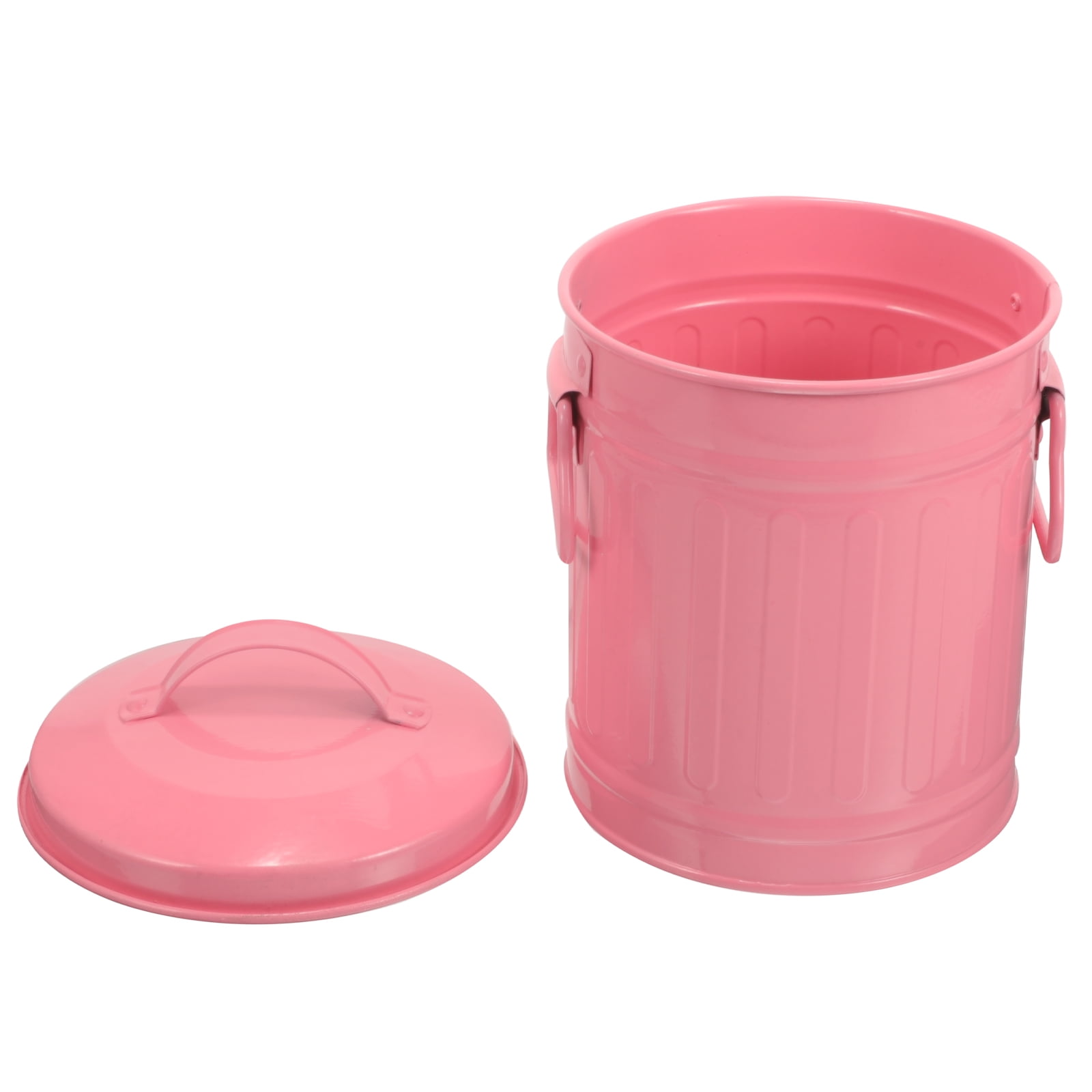 SWETRACE Small Trash Bin With Lid Pink 1Pcs - Image 1