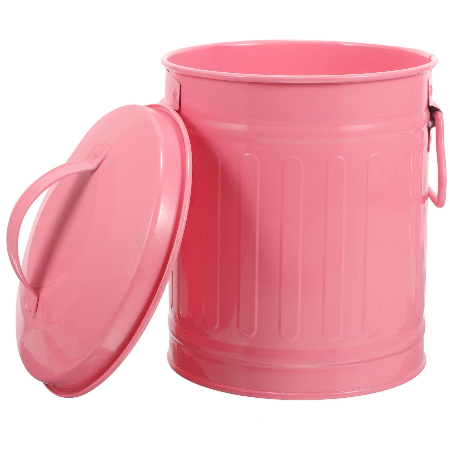 SWETRACE Small Trash Bin With Lid Pink 1Pcs - Image 4