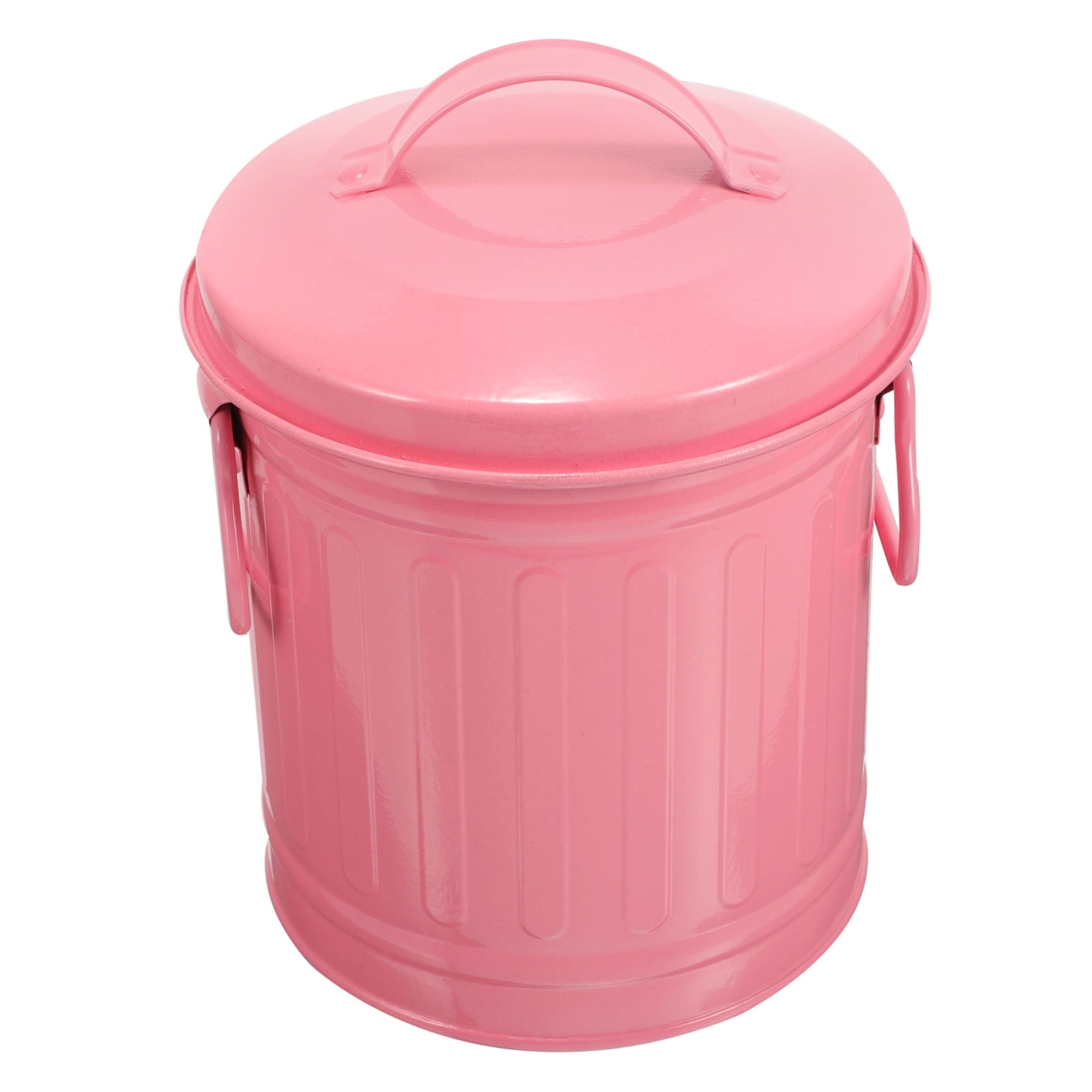SWETRACE Small Trash Bin With Lid Pink 1Pcs - Image 5