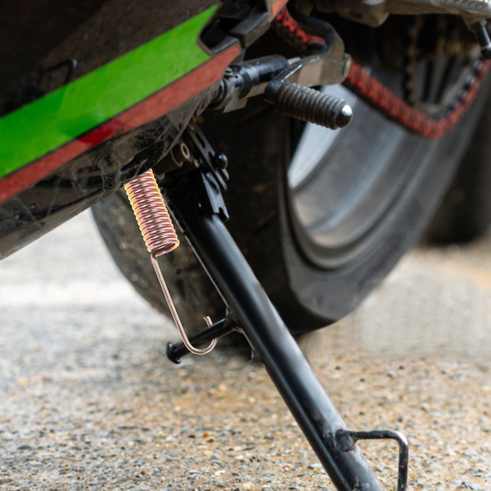 Worgeous Tension Spring Replacement Adjustable Minibike Kickstand Golden - Image 4