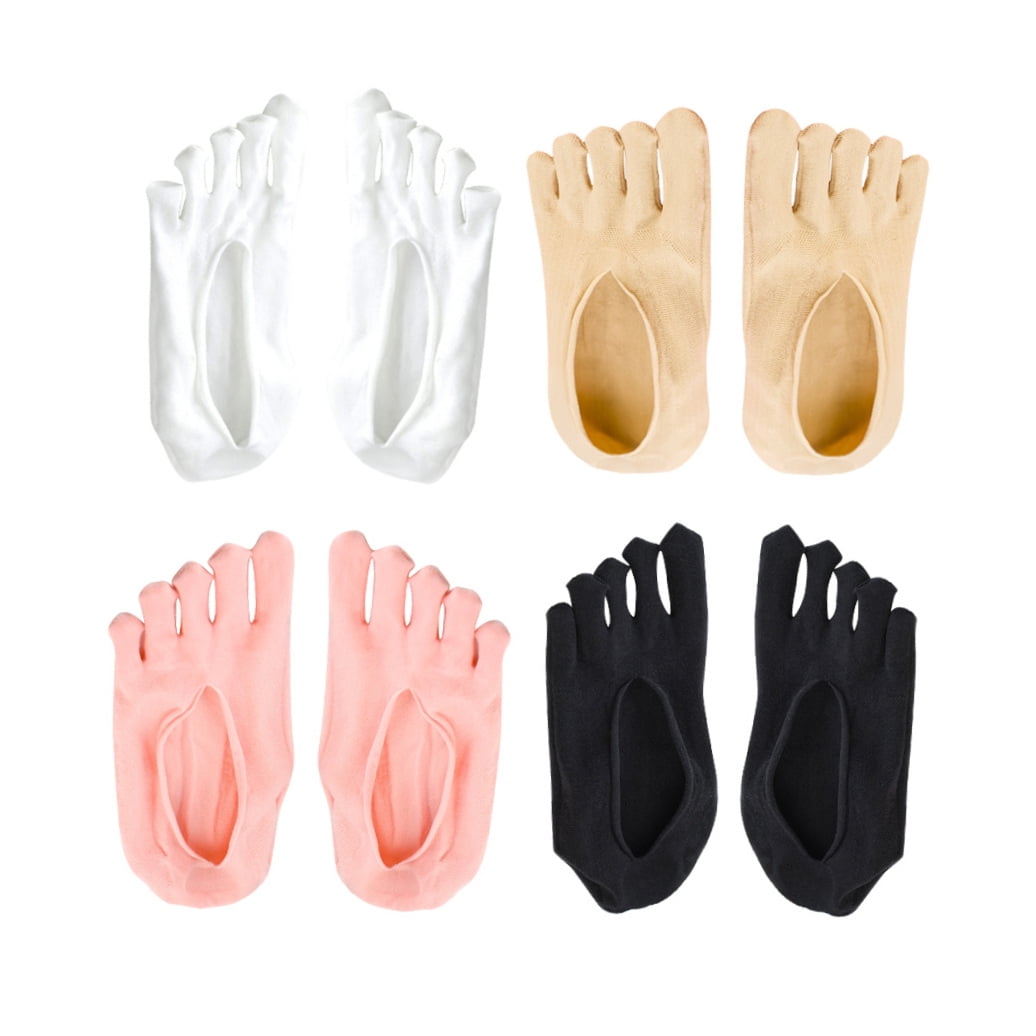 SWETRACE 5Toe Socks Pink Separate Each Toe 4Pairs Women Daily Use - Image 4