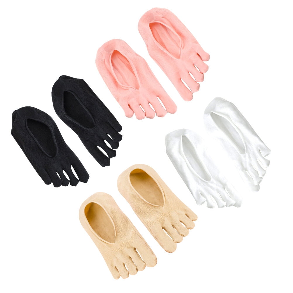 SWETRACE 5Toe Socks Pink Separate Each Toe 4Pairs Women Daily Use - Image 8