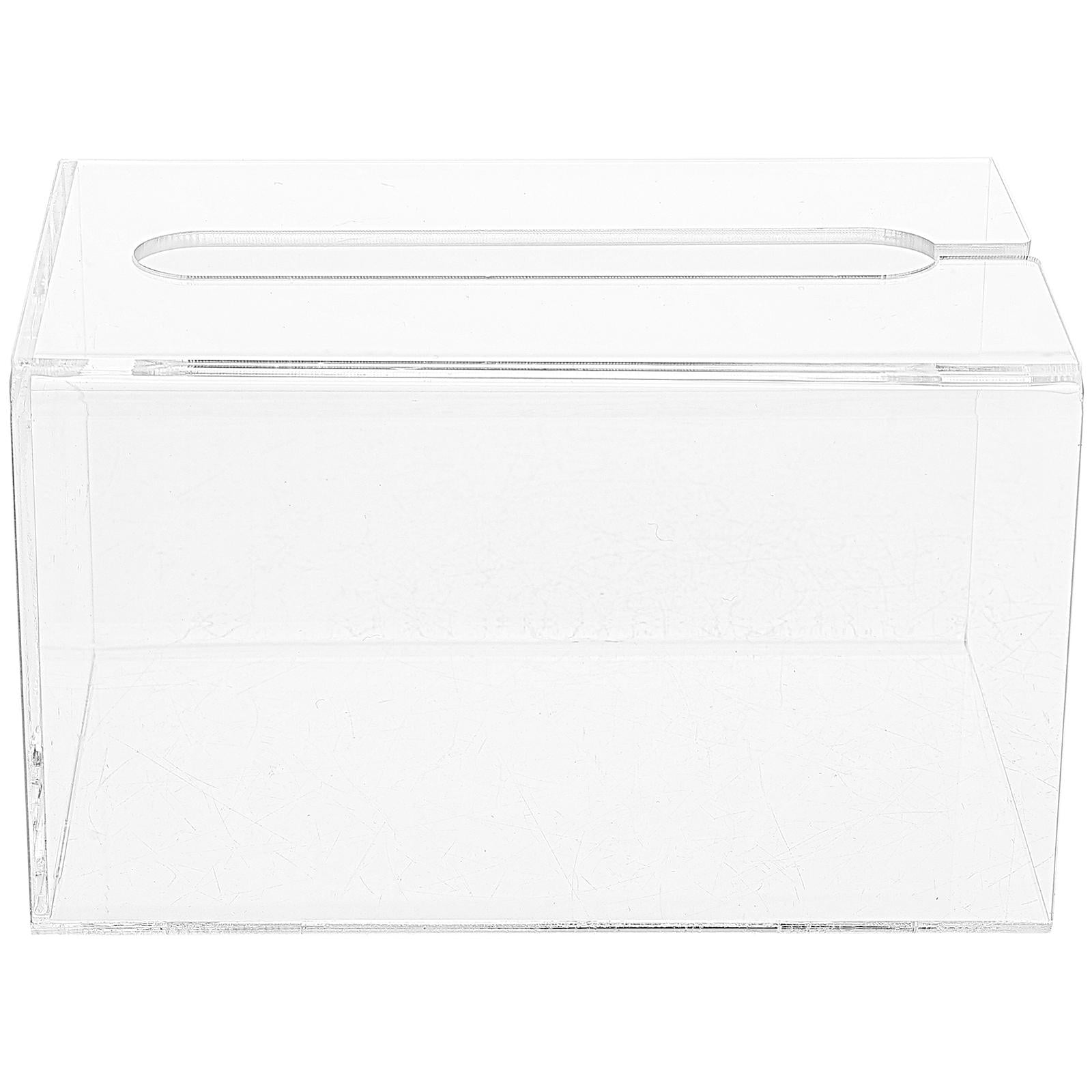 Worgeous Wall Hanging Paper Box Tissue Container Tissues Towel Mount Transparent - Image 1
