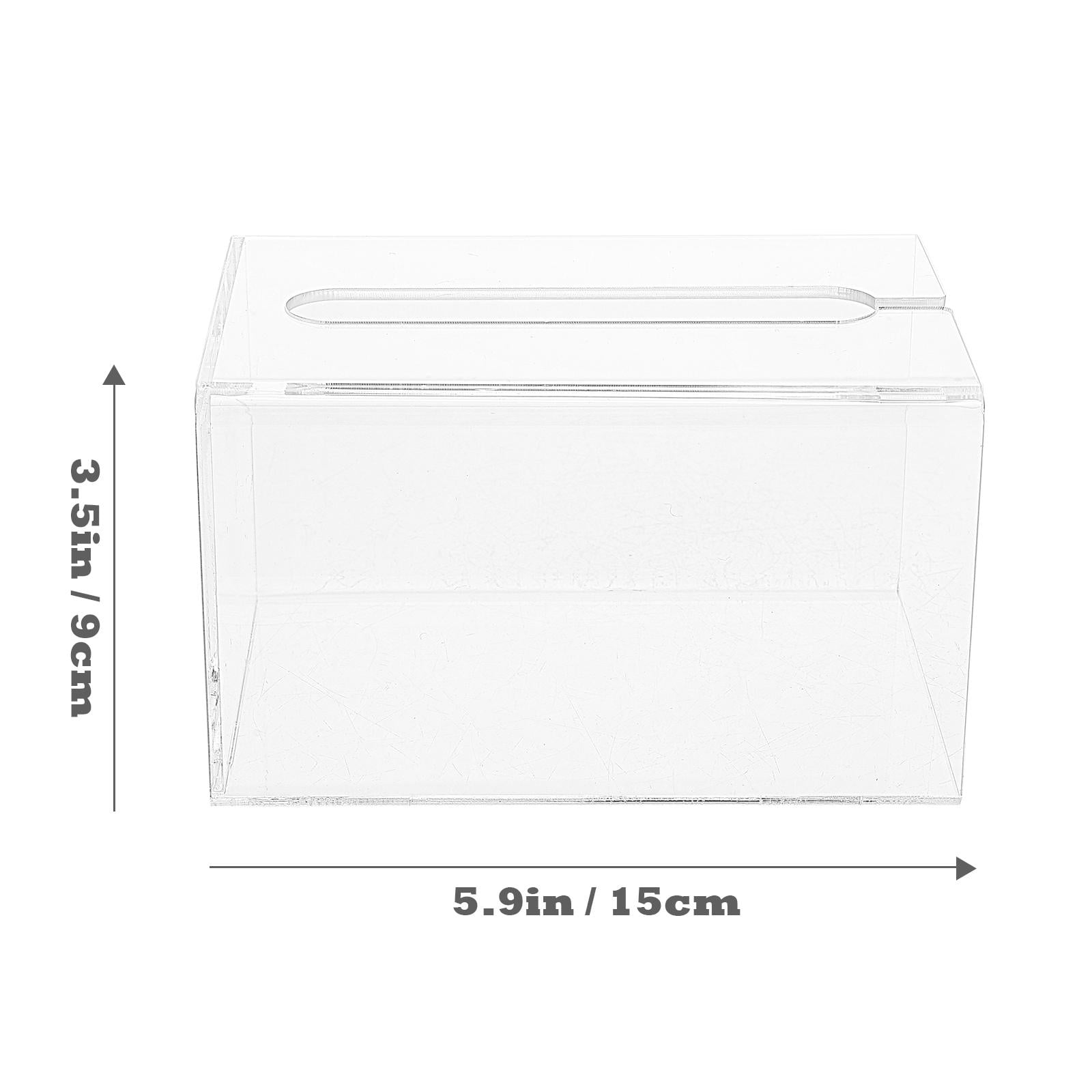 Worgeous Wall Hanging Paper Box Tissue Container Tissues Towel Mount Transparent - Image 2