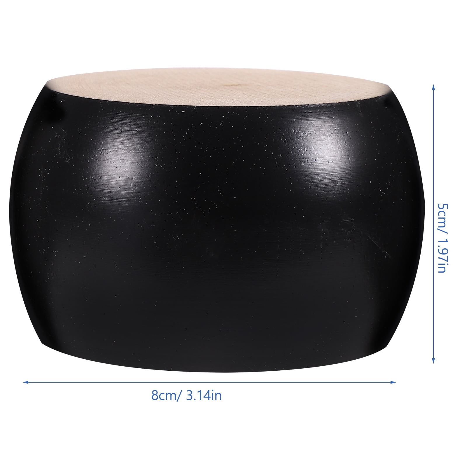SWETRACE Furniture Feet Wood Round Bun Shape for Wooden Furniture Legs 6Pcs - Image 2