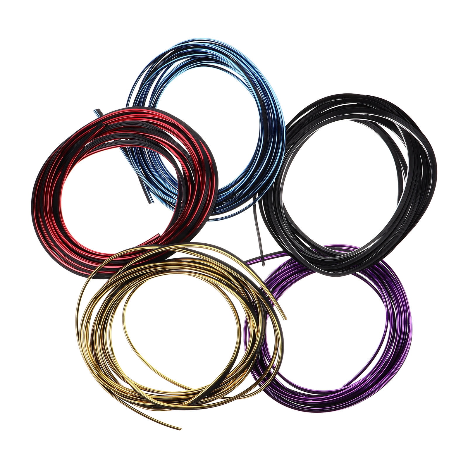Worgeous 5 Pcs Car Trim Trims Vent Decoration Strip Dash Accessories Interior - Image 5