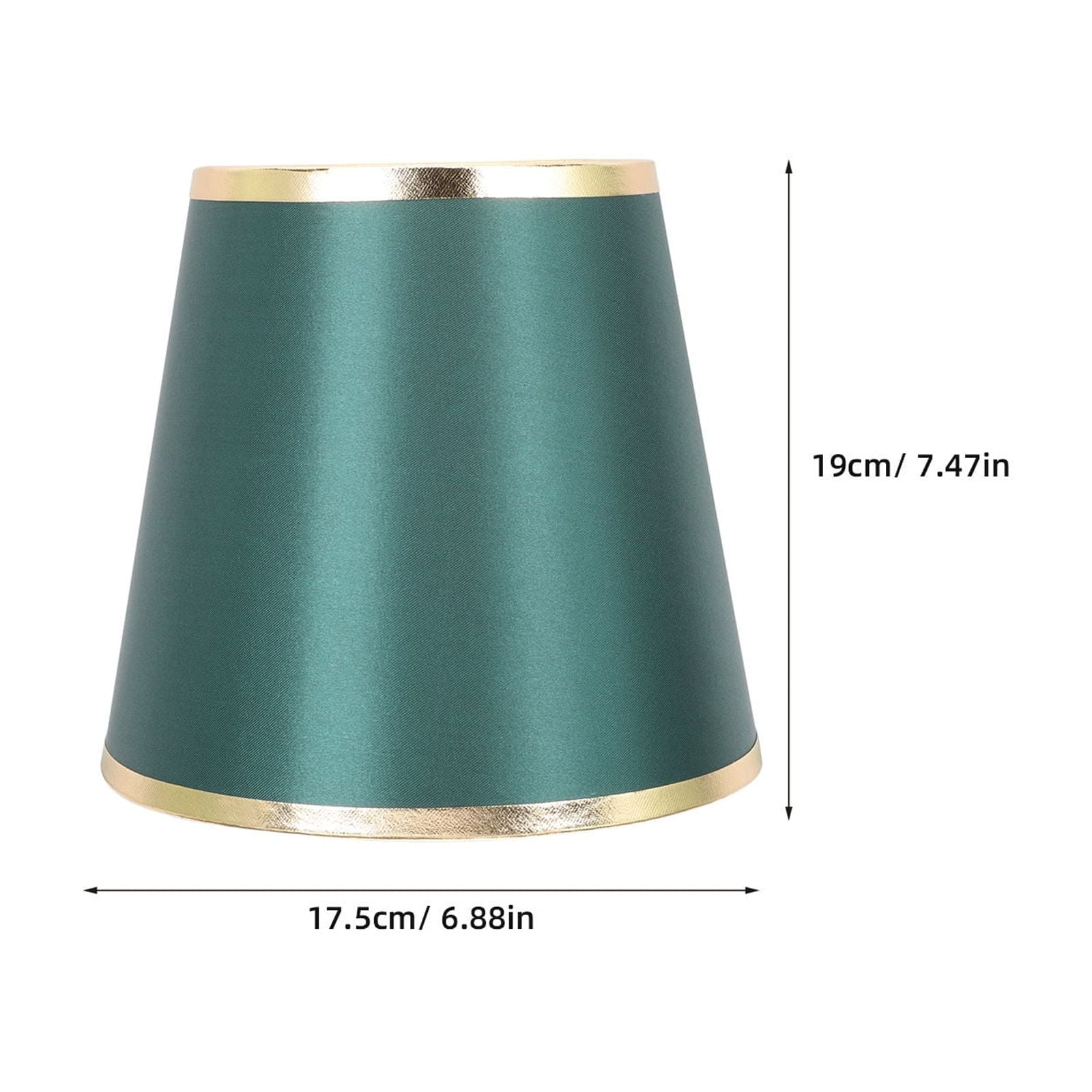 Worgeous Green Fabric Drum Lamp Shade for Table Lamps and Chandelier Perfect for Home Decoration 12 in - Image 2
