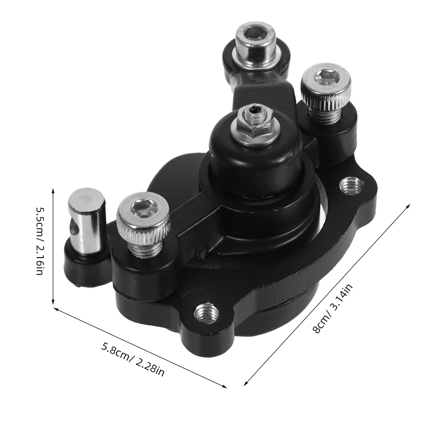 Worgeous Rear Disc Brake Caliper for ATV with Excellent Braking Performance and Durable Iron Construction Black - Image 2