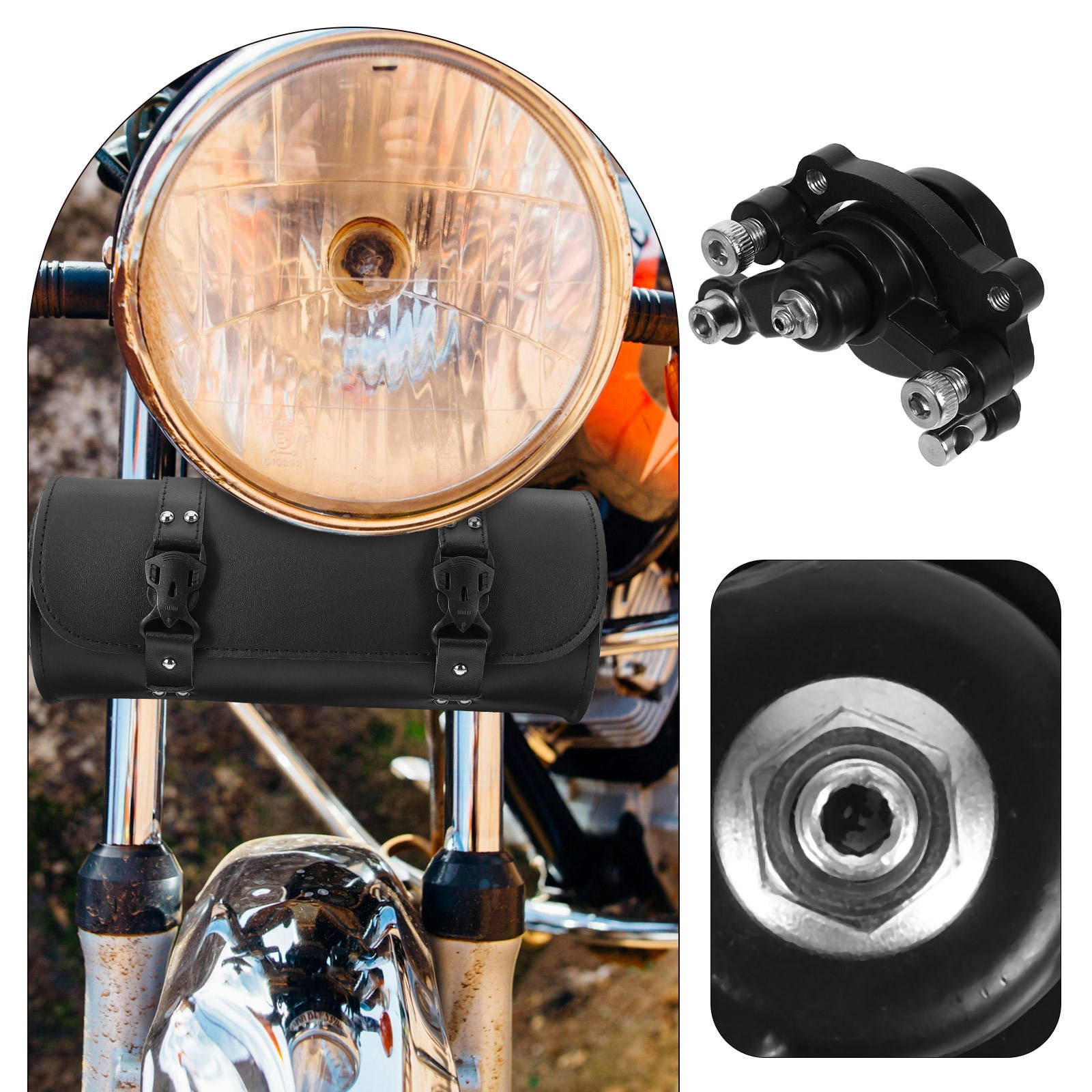 Worgeous Rear Disc Brake Caliper for ATV with Excellent Braking Performance and Durable Iron Construction Black - Image 8