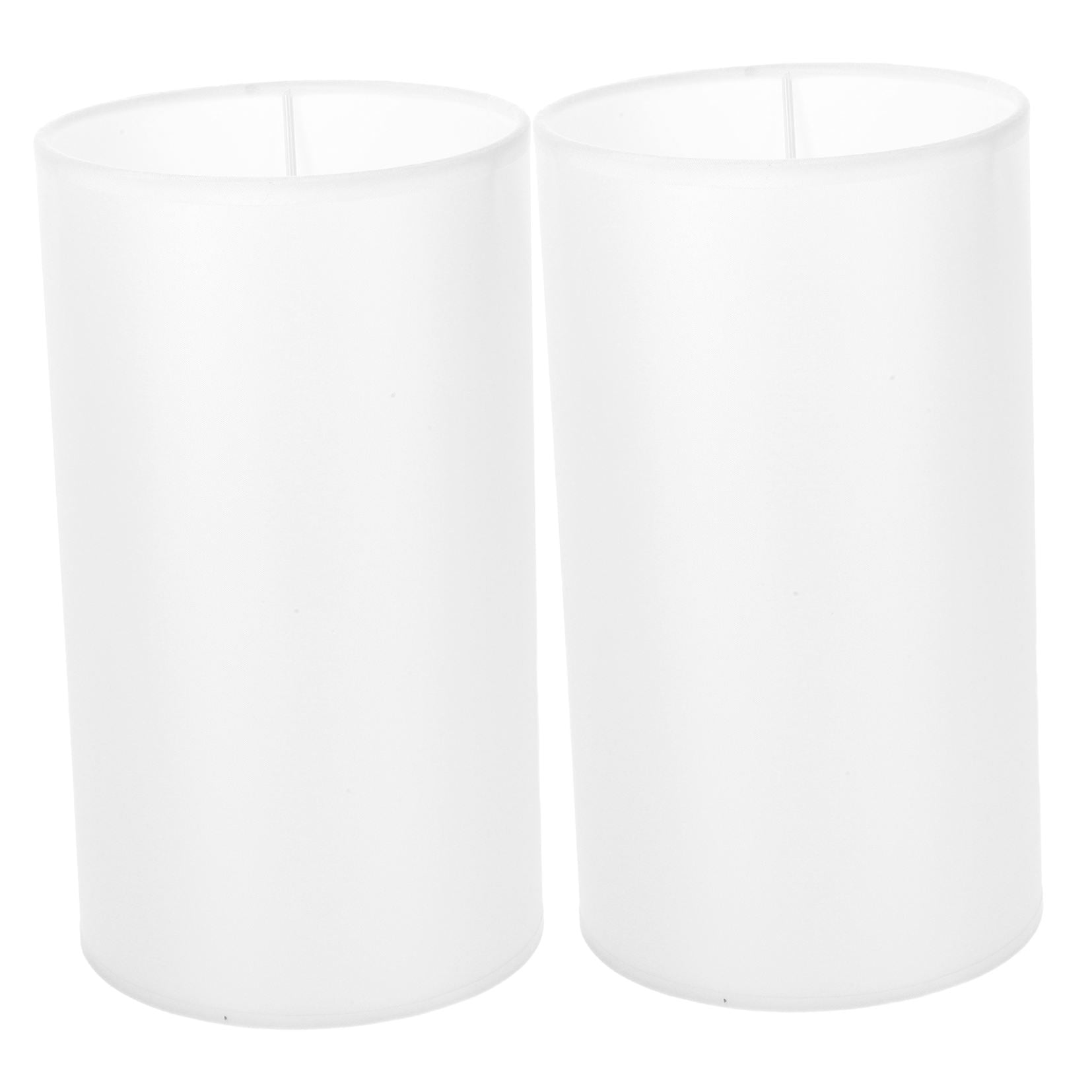 SWETRACE Lamp Shade for Cylinder Lamp White Linen 2Pcs 9.8x5.5x5.5in - Image 5