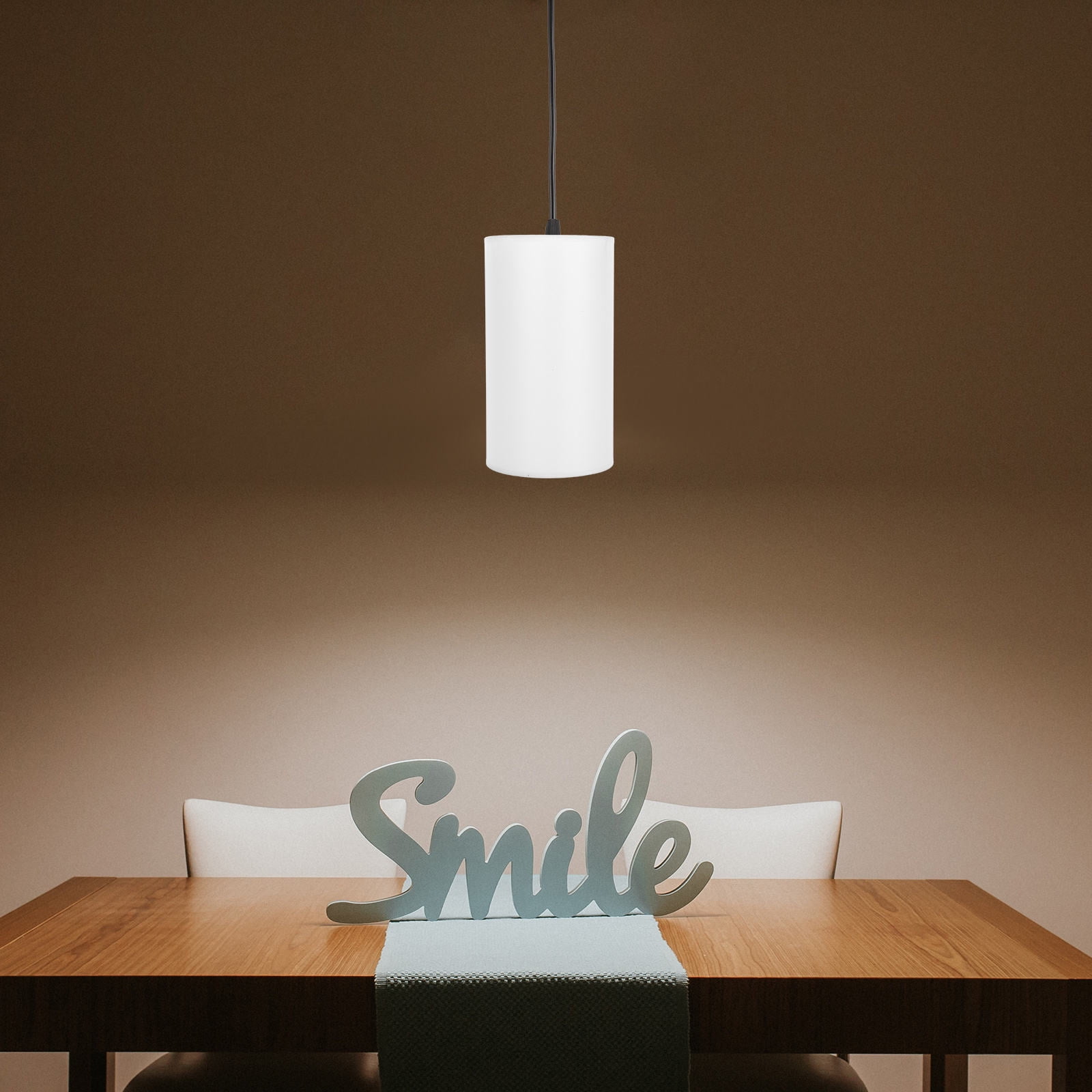 SWETRACE Lamp Shade for Cylinder Lamp White Linen 2Pcs 9.8x5.5x5.5in - Image 6