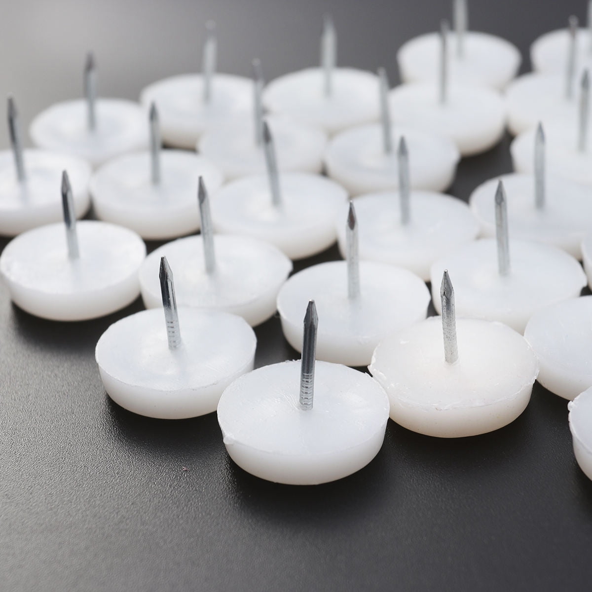 Worgeous 50PCS White Nylon Sofa Tacks Decorative Furniture Nails for Sofa Upholstery 6x22mm - Image 3