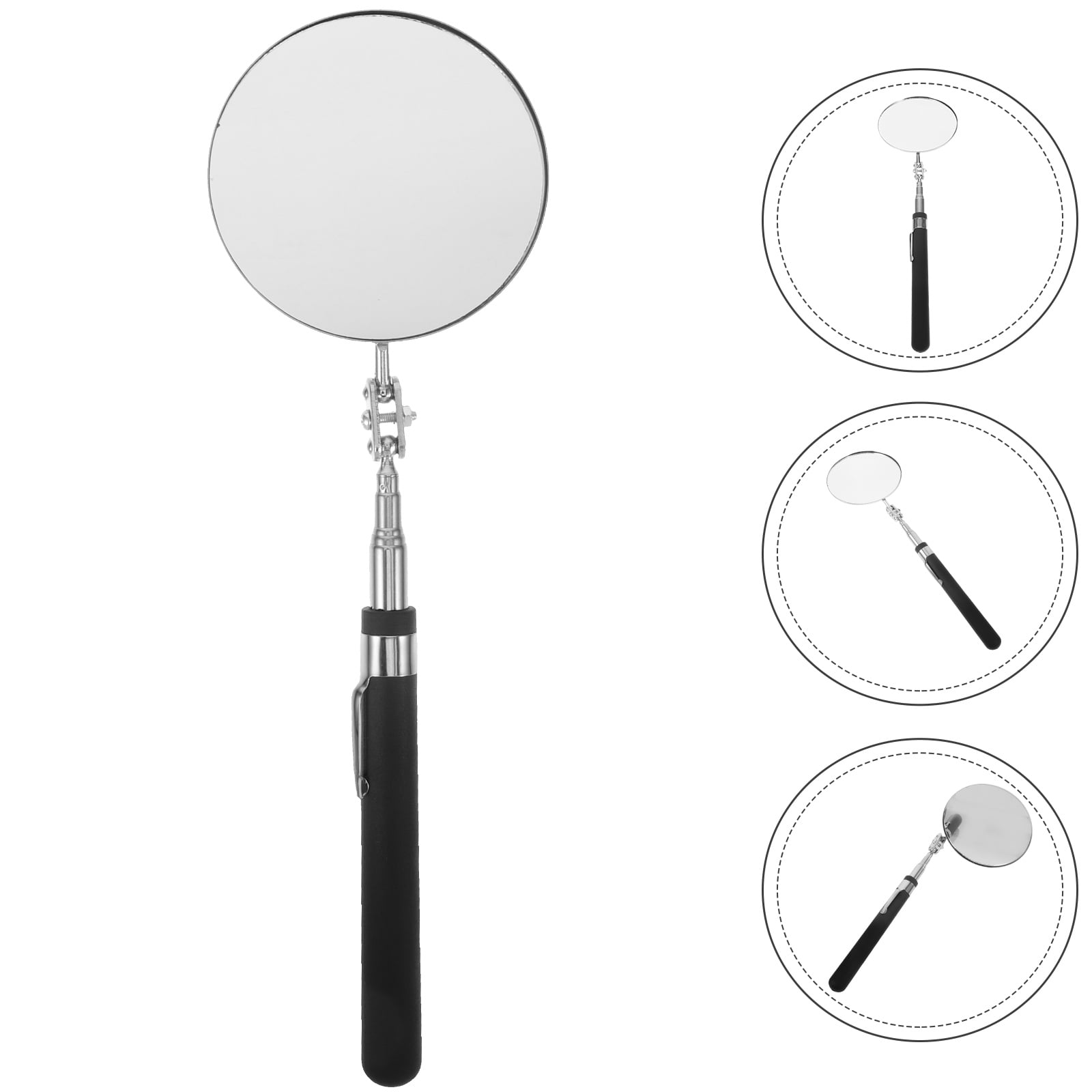 SWETRACE Telescoping Mechanic Inspection Mirror Circular Handle 1Pack - Image 1