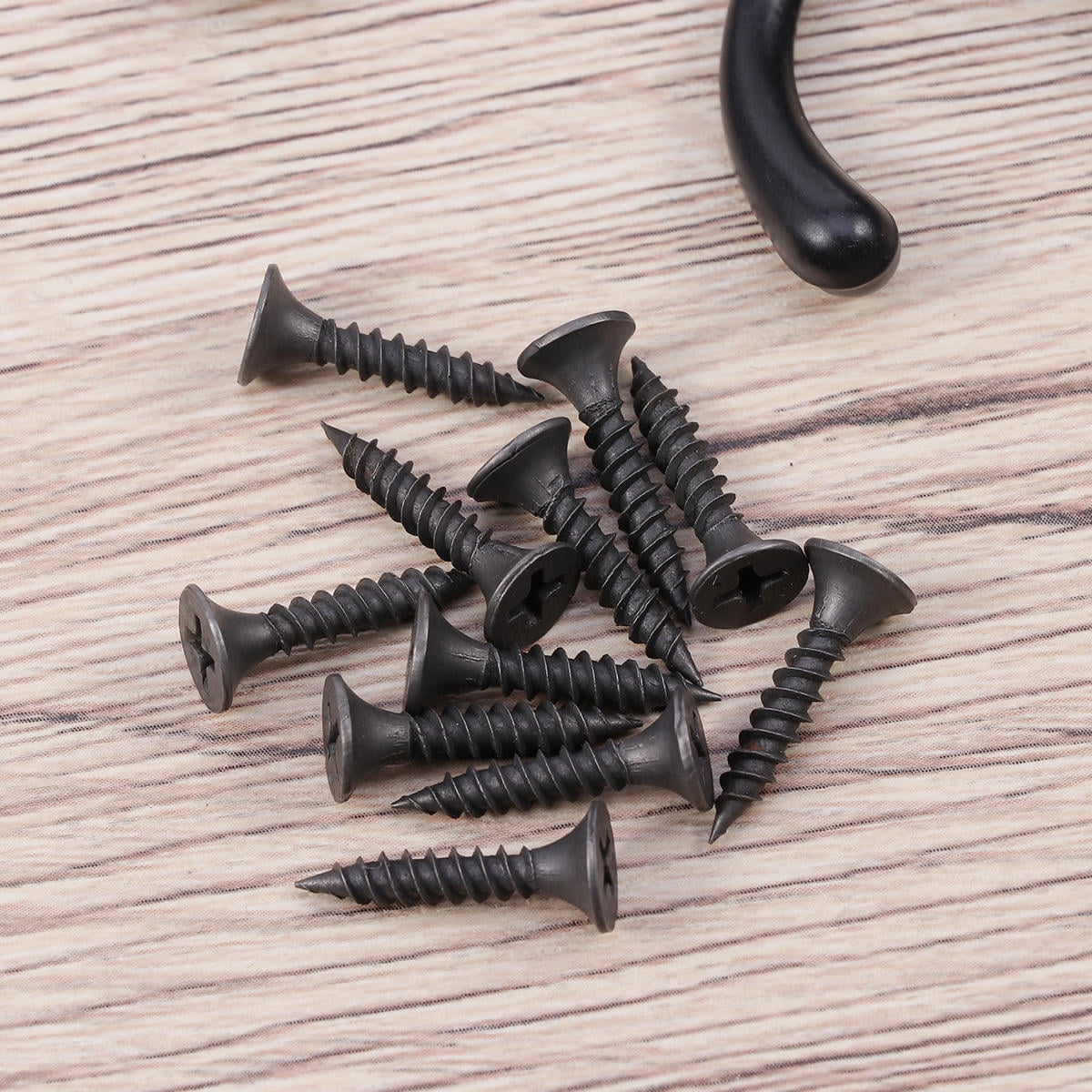 SWETRACE Screw Mounted Wall Hook Black Alloy 15-Pcs Home Use - Image 7