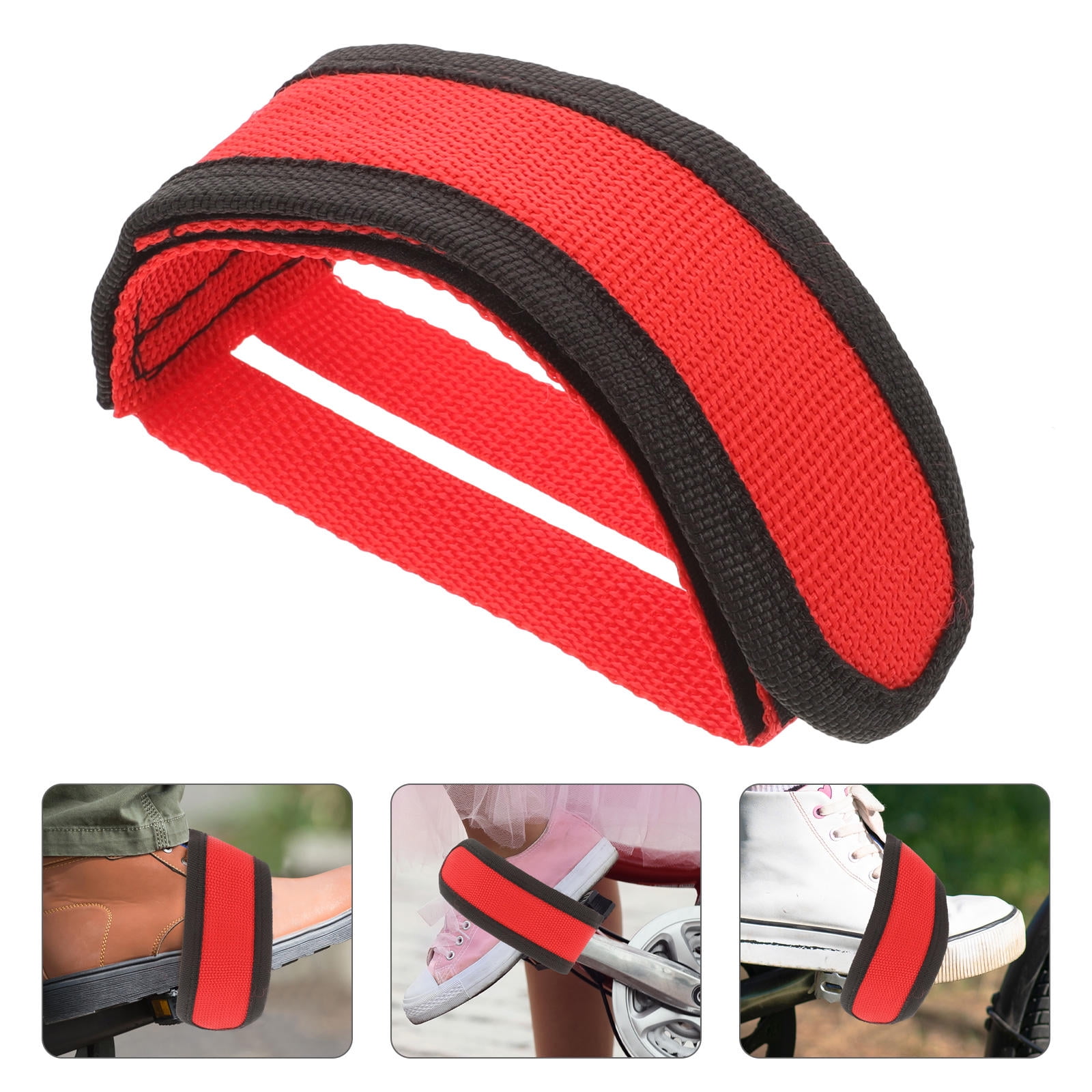 SWETRACE Adjustable Bike Pedals Straps for Cycling Foot Type 2Pcs - Image 1