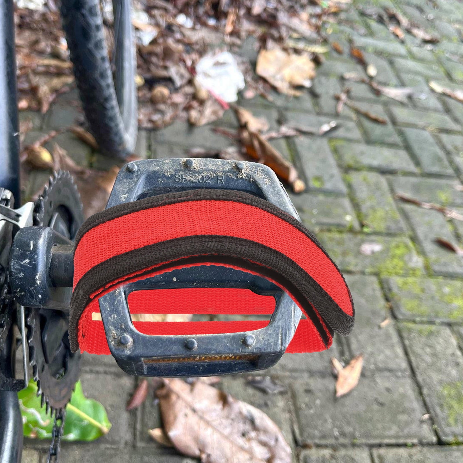 SWETRACE Adjustable Bike Pedals Straps for Cycling Foot Type 2Pcs - Image 2