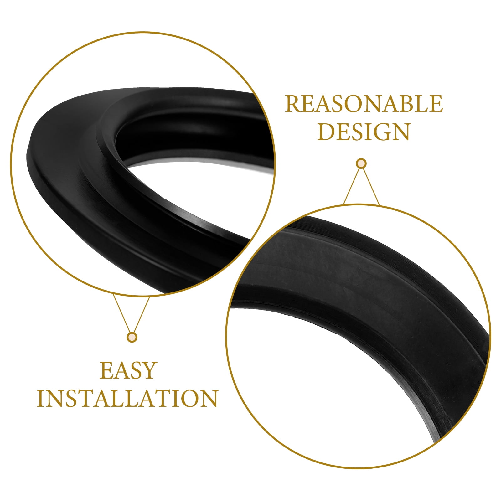SWETRACE Toilet Seal Replacement Sealing Ring Black 1Pcs Easy Installation - Image 8