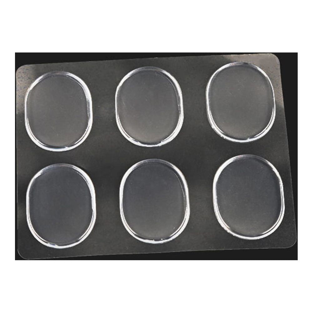 SWETRACE Skin-Friendly Heel Pads Gel 18Pcs Transparent Round Heel Protector Cushions for Men Women - Image 1