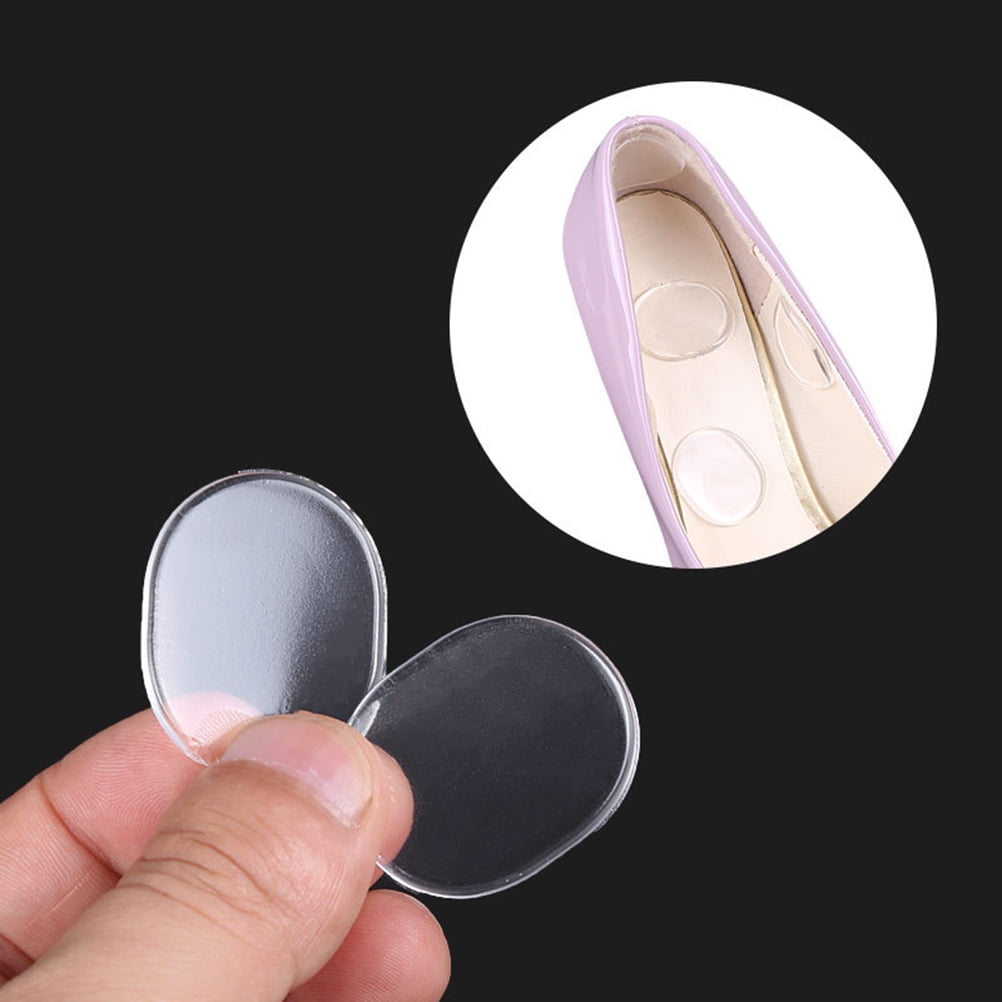 SWETRACE Skin-Friendly Heel Pads Gel 18Pcs Transparent Round Heel Protector Cushions for Men Women - Image 2