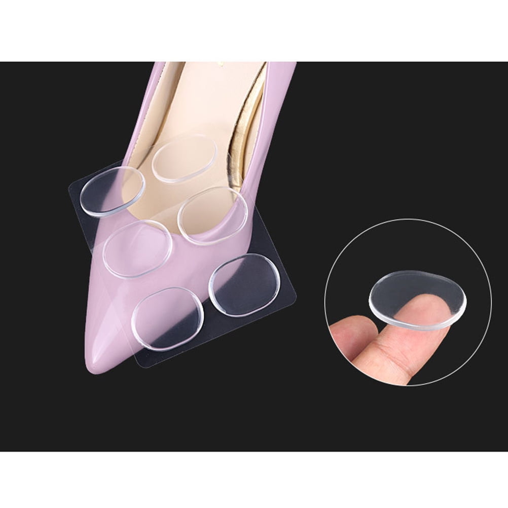 SWETRACE Skin-Friendly Heel Pads Gel 18Pcs Transparent Round Heel Protector Cushions for Men Women - Image 5