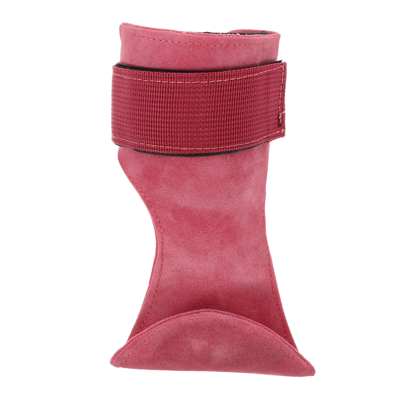 SWETRACE Gym Equipment Wrist Wraps Grip Enhancement Rosy 1Set PU 8.7x8.6x0.4in - Image 1