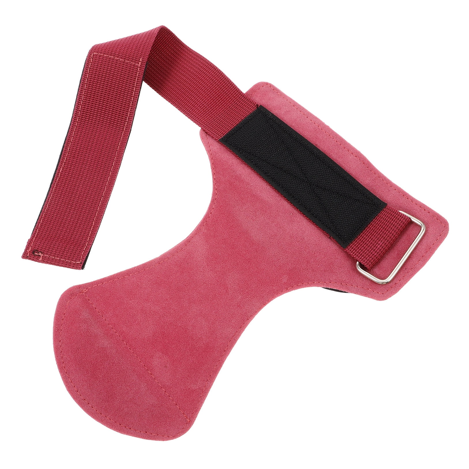 SWETRACE Gym Equipment Wrist Wraps Grip Enhancement Rosy 1Set PU 8.7x8.6x0.4in - Image 5