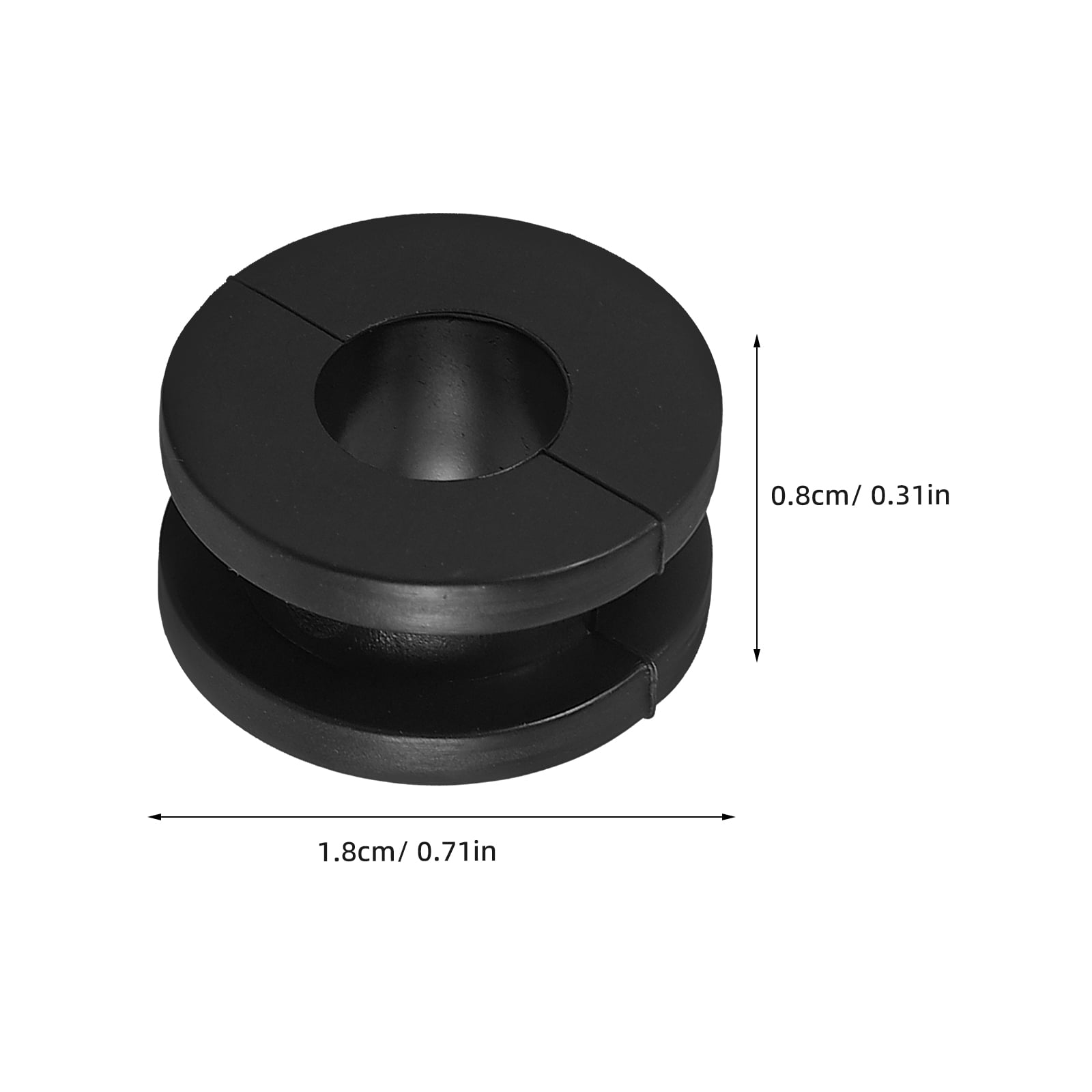 Worgeous 10pcs Motorcycle Rear Shock Absorber Sleeve Buffer Rubber Ring Bushing Fixed Ring - Image 2