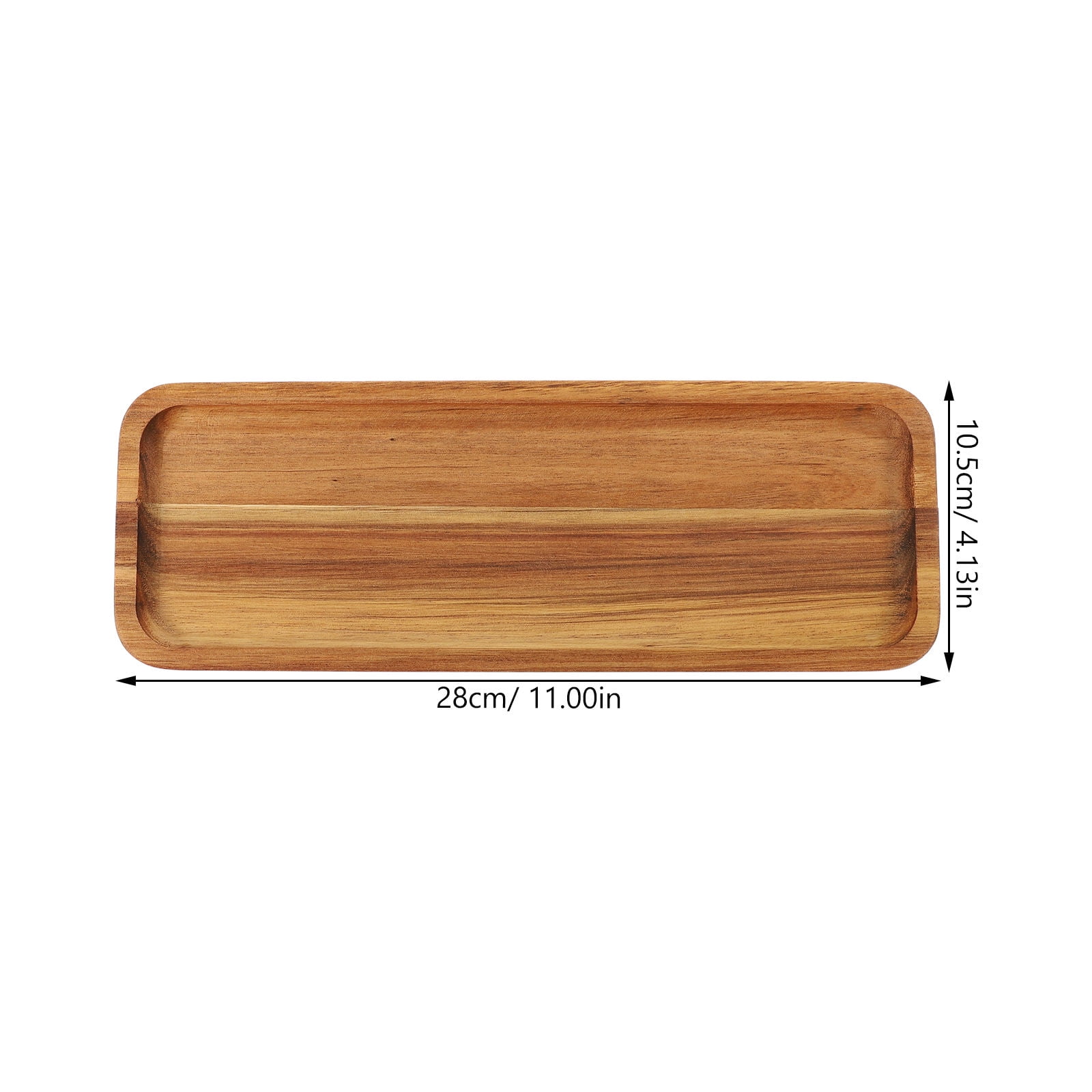 SWETRACE Food Serving Trays Wood Light Brown 1Pack - Image 2