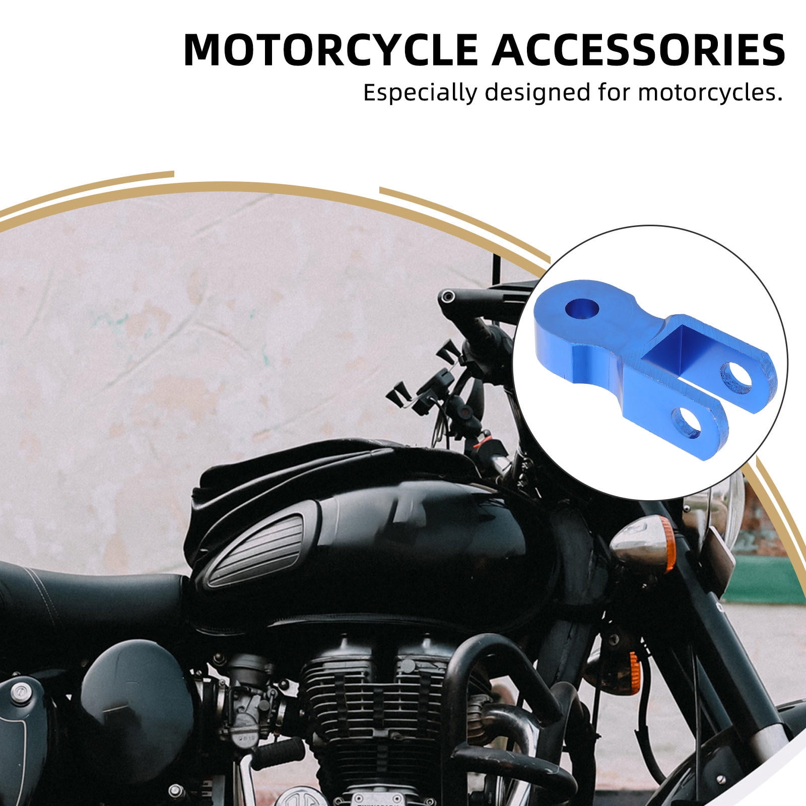 Worgeous 1 Pair Shock Absorber Height Extension Shock Absorber Motorcycle Heightening Device - Image 2
