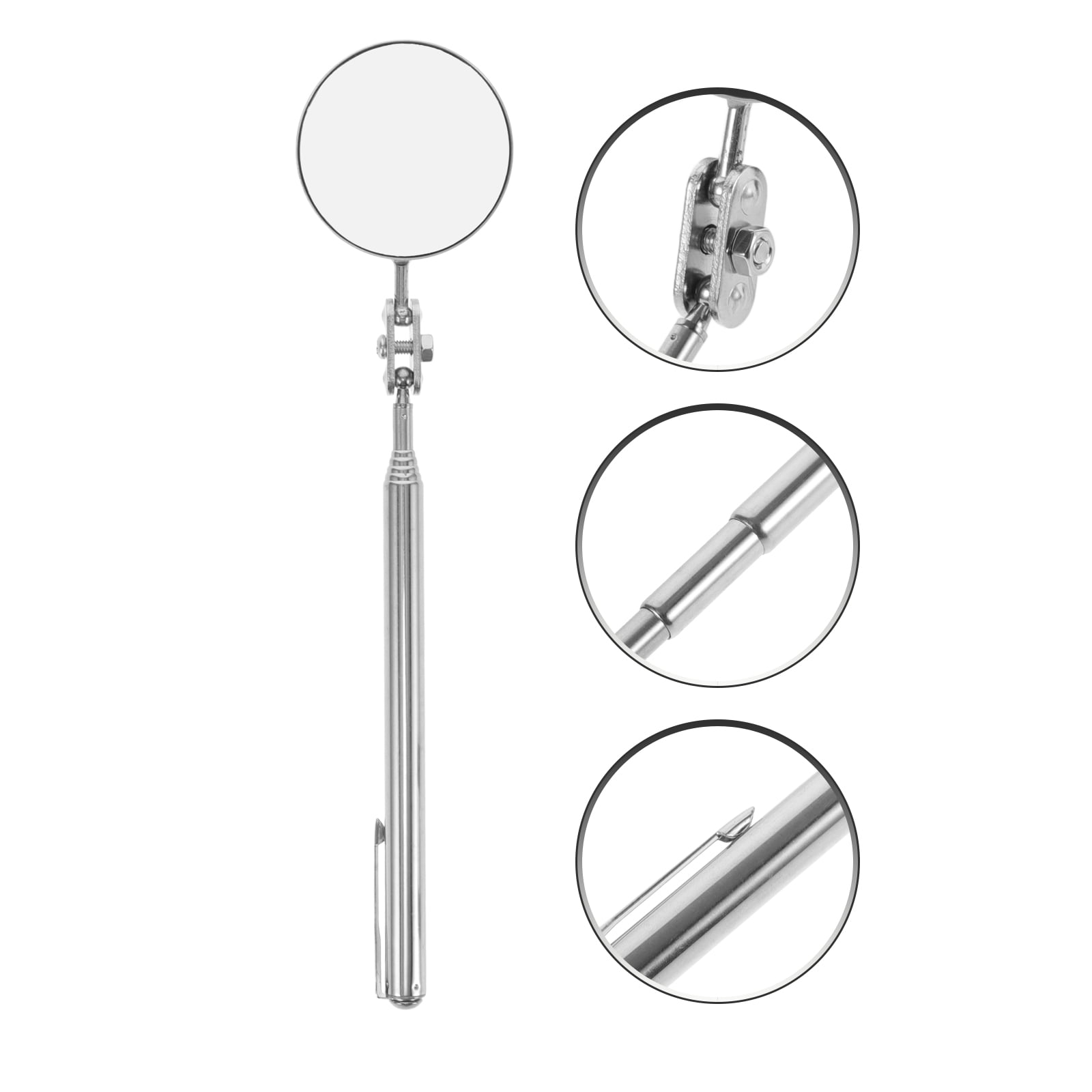 SWETRACE Extending Inspection Mirror Telescoping Mirror Tool Metal 1Set for Pipeline Inspection - Image 1