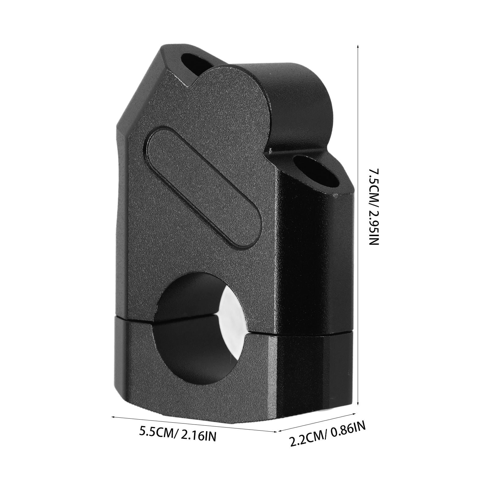 Worgeous Handlebar Heightening Base Motorbike Motorcycle Riser Black - Image 2
