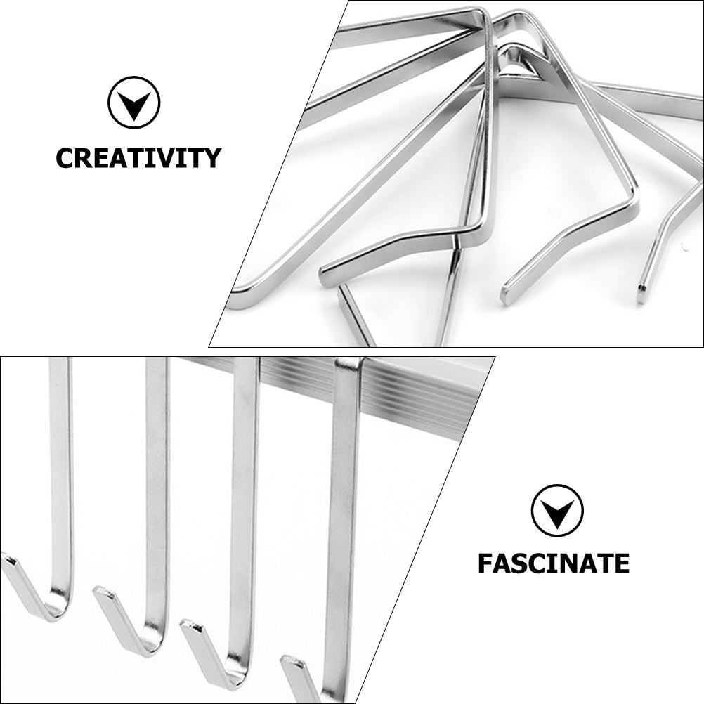 SWETRACE Stainless Steel Clothes Hook Iron 30Pcs for Household Users in Office - Image 8