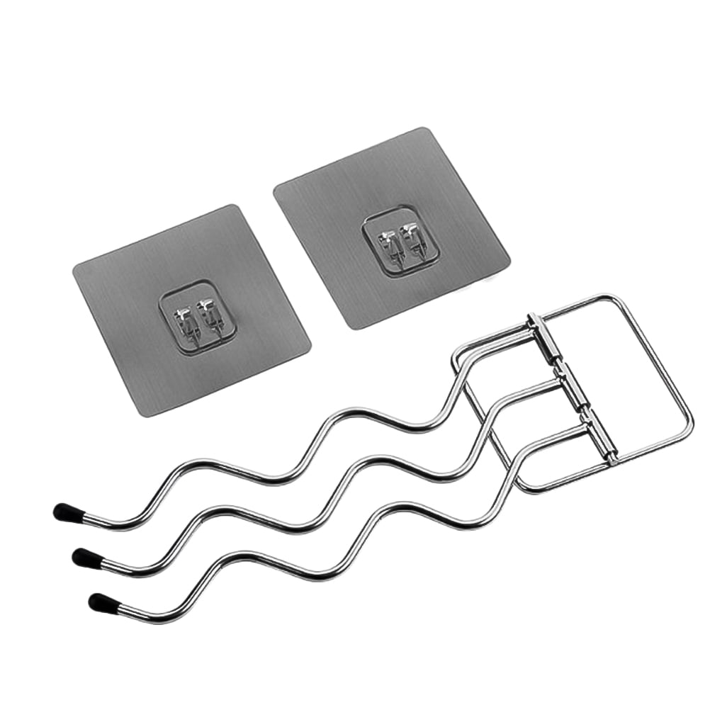 SWETRACE Small Towel Holder Iron Towel Rack Silver 1Pack Bathroom Accessories - Image 3