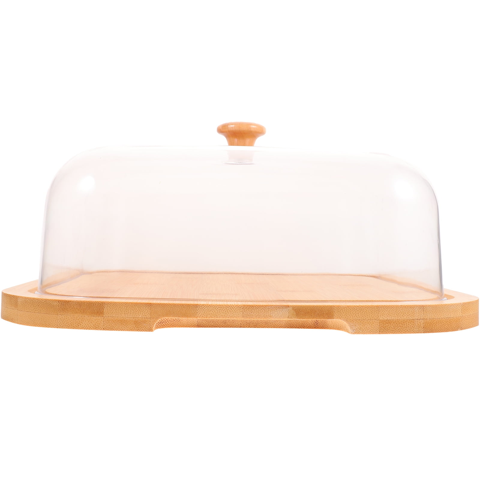 SWETRACE Bamboo Cake Serving Set Food Cover With Elegant Design For Set 10.2X10.2X5.1In - Image 6