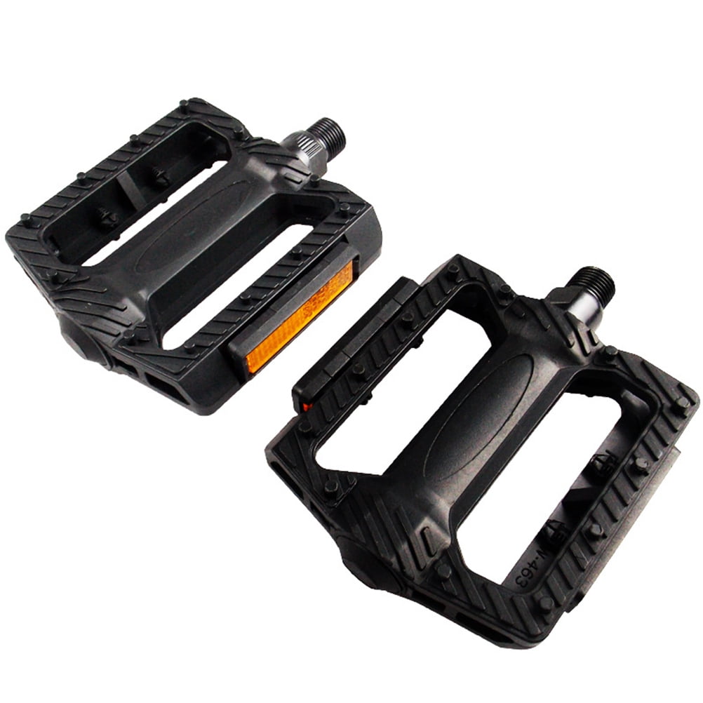 Masteelf 1 Pair of Pedals Anti-slip Plastic Grain Large Treadle Universal Road Bike Pedals - Image 1