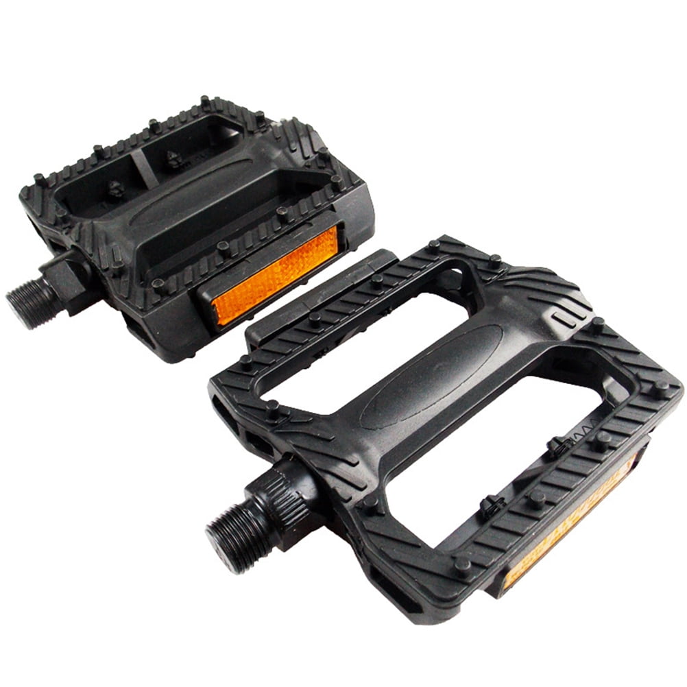 Masteelf 1 Pair of Pedals Anti-slip Plastic Grain Large Treadle Universal Road Bike Pedals - Image 2